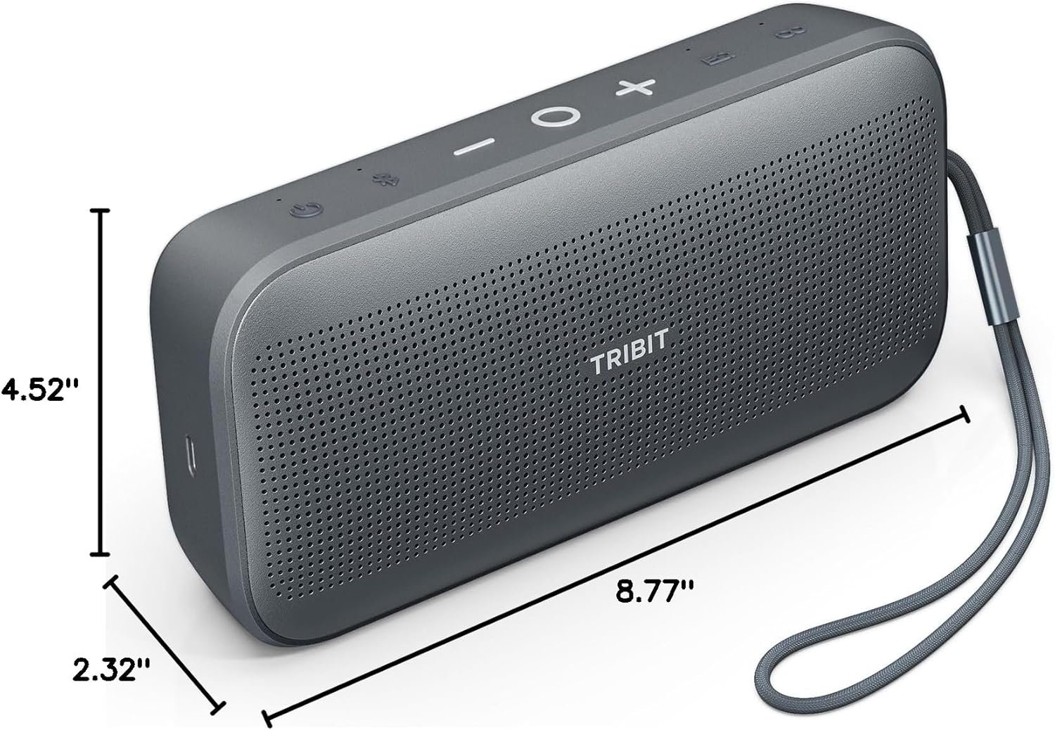 Tribit StormBox Flow Bluetooth Speaker, Portable Speaker with XBass, 30H Playtime Wireless Speaker, IP67 Waterproof, Bluetooth 5.3, TWS, Custom EQ, Type-C Speaker for Outdoor Travel Beach - Image 9