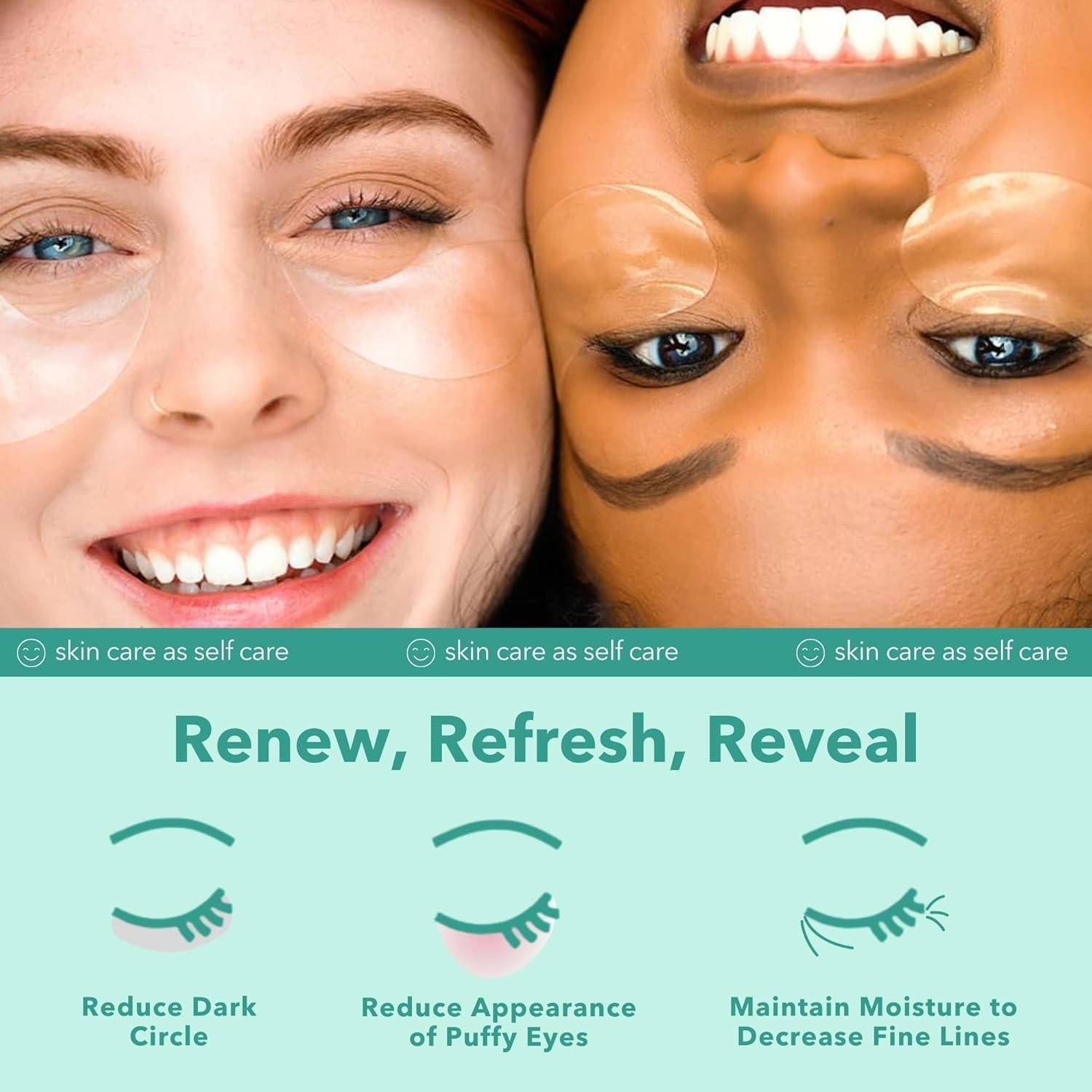 Patchology Rejuvenating Under Eye Gels - Hydrating Eye Mask w/Caffeine, Hydrolyzed Collagen & Centella Asiatica- Under Eye Patches For Dark Circles - Minimize Puffiness & Wrinkle Reducer - 30 Pairs - Image 7
