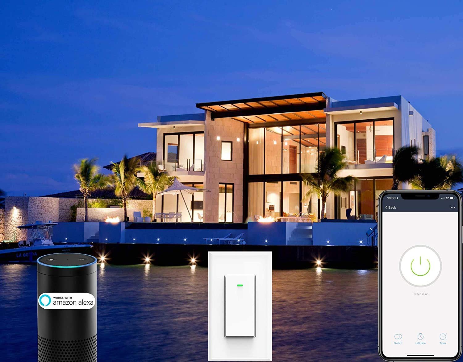 Smart Light Switch, Compatible with Alexa, Google Home No Hub Required, Smart Home WiFi Wireless Fit for 1/2/3/4 Gang Switch Box, Neutral Wire Need Micmi MK36, Smart Light Switch - Image 6