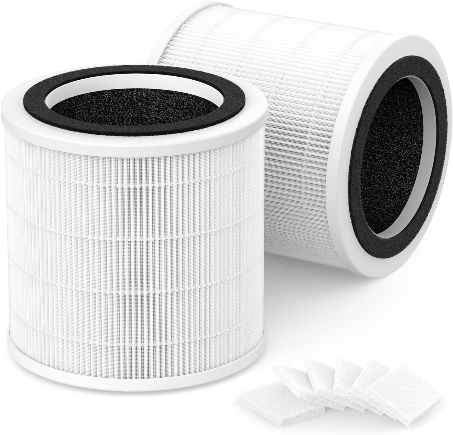 H7126 Replacement Filter Compatible with GoveeLife Mini Air Purifier H7126, 3-in-1 H13 True HEPA with 6 pcs Aroma Pads, H7126-RF, 2 Pack - Image 2