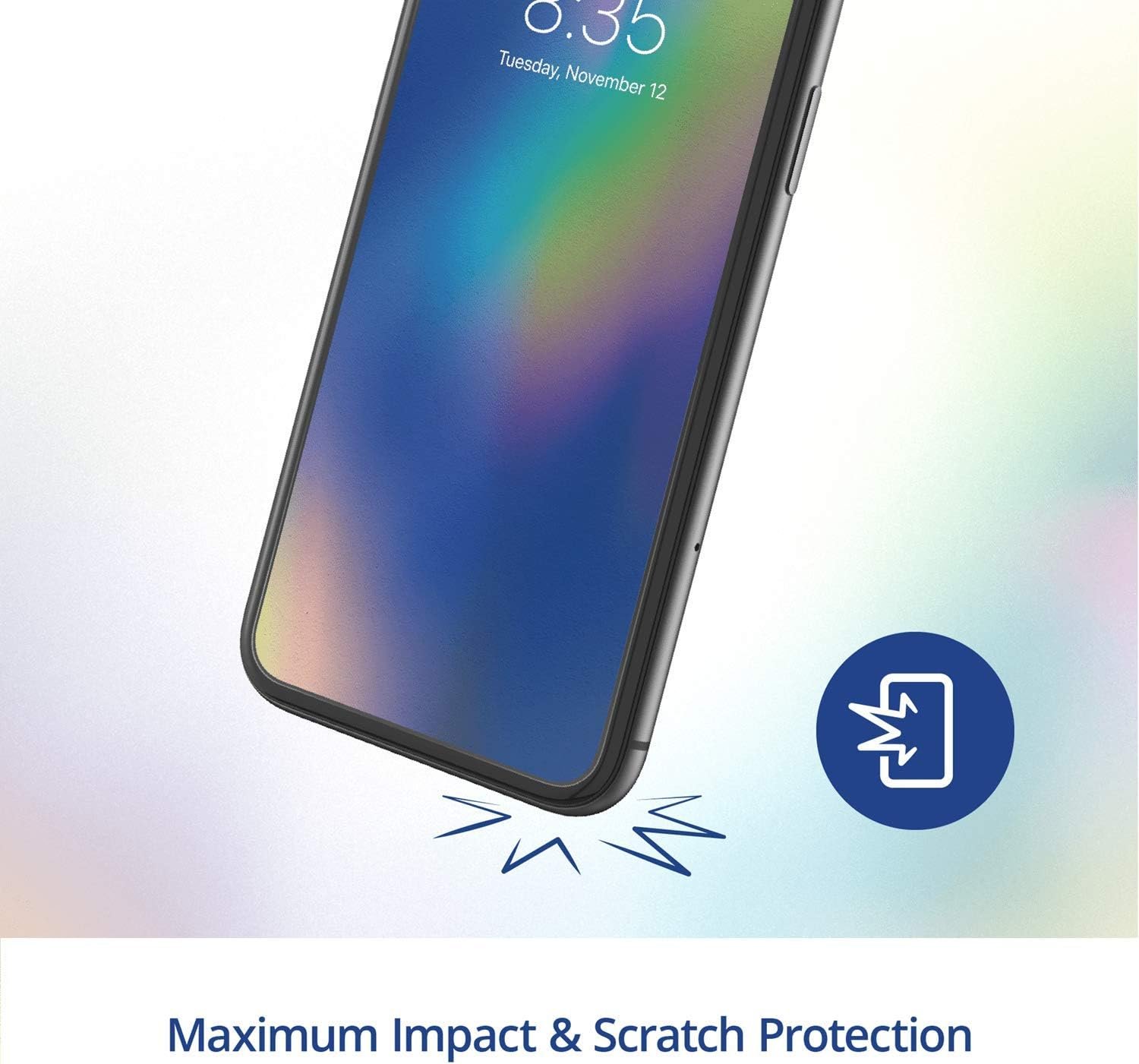 max Protection HD Screen Protection - 2 Pack - Tempered Glass Screen Protector - Made for Apple iPhone 12 and iPhone 12 Pro (6.1") - Case Friendly, Clear - Image 4