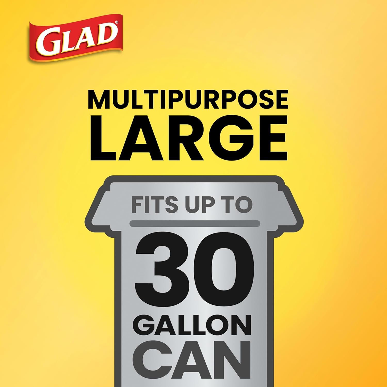 Glad Large Trash Bags, ForceFlex with Clorox, 30 Gal, Mountain Air, 50 Ct (Package May Vary) - Image 6