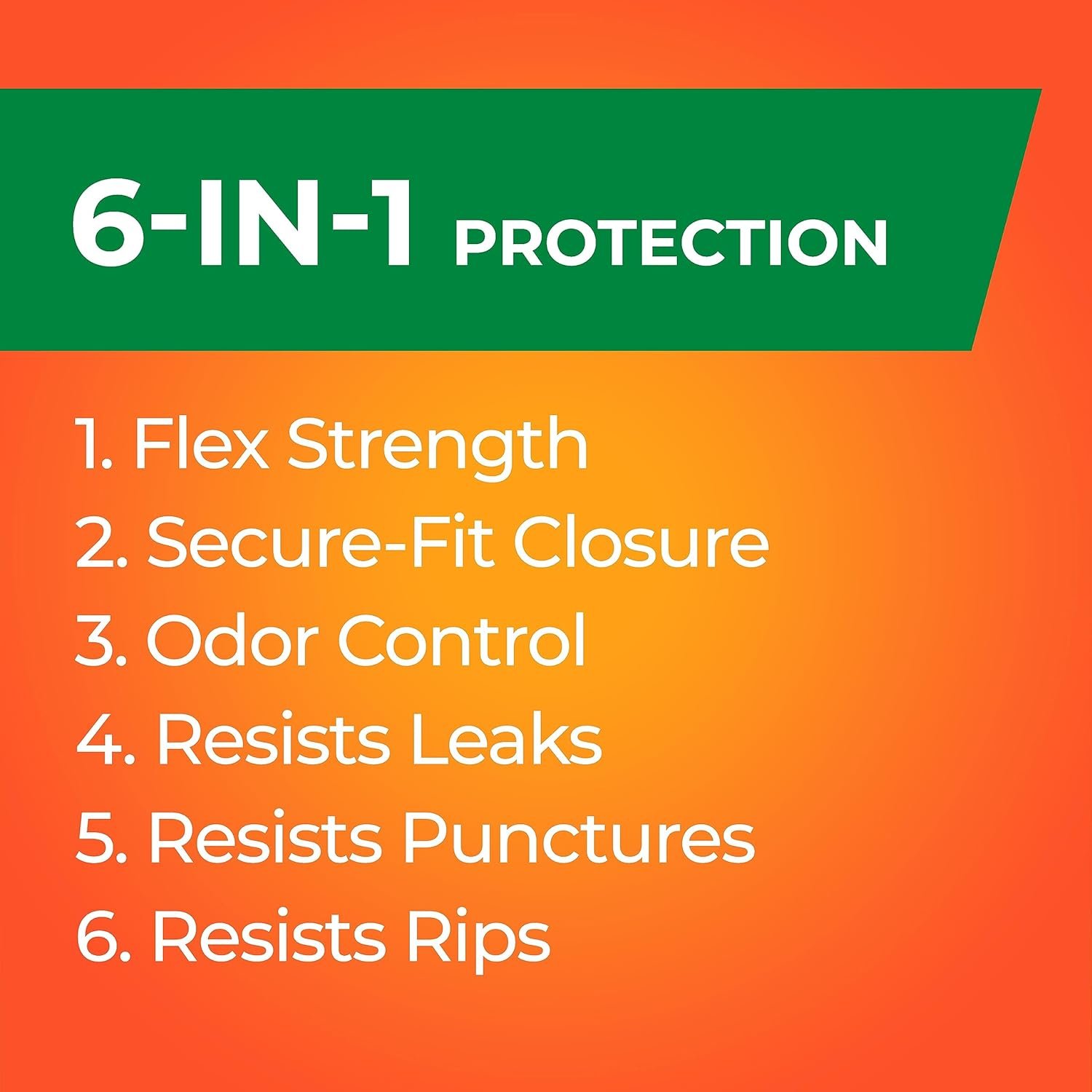 Hefty Ultra Strong Made with 50% Recovered Materials* Tall Kitchen Trash Bags, Gray, Clean Burst, 13 Gallon, 40 Count - Image 5