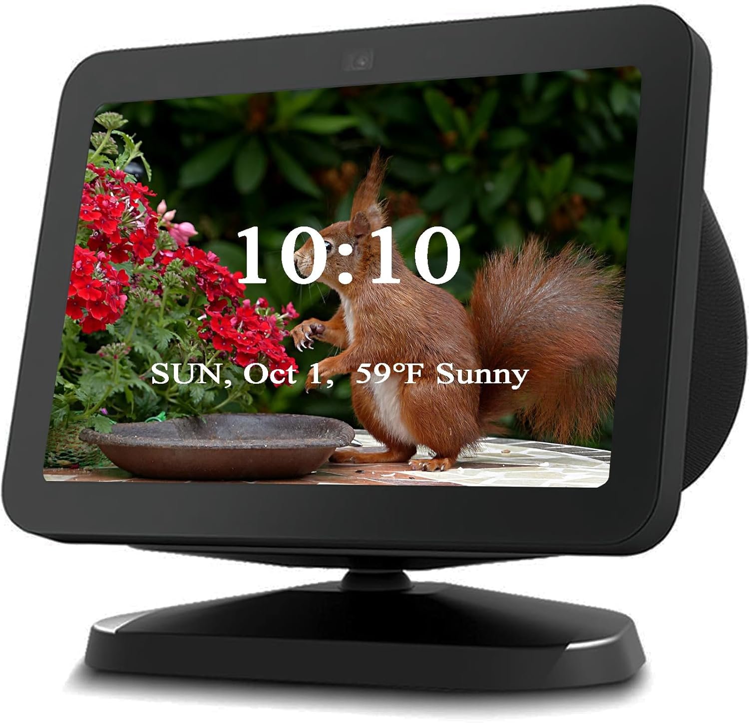 Adjustable Stand for All-new Echo Show 8 (3rd Gen, 2023 release), Smart Display Magnetic Stand Mount Compatible with Echo Show 8 (3rd Gen), with 360 Degree Rotation Tilt and Anti-Slip Base (Black) - Image 8