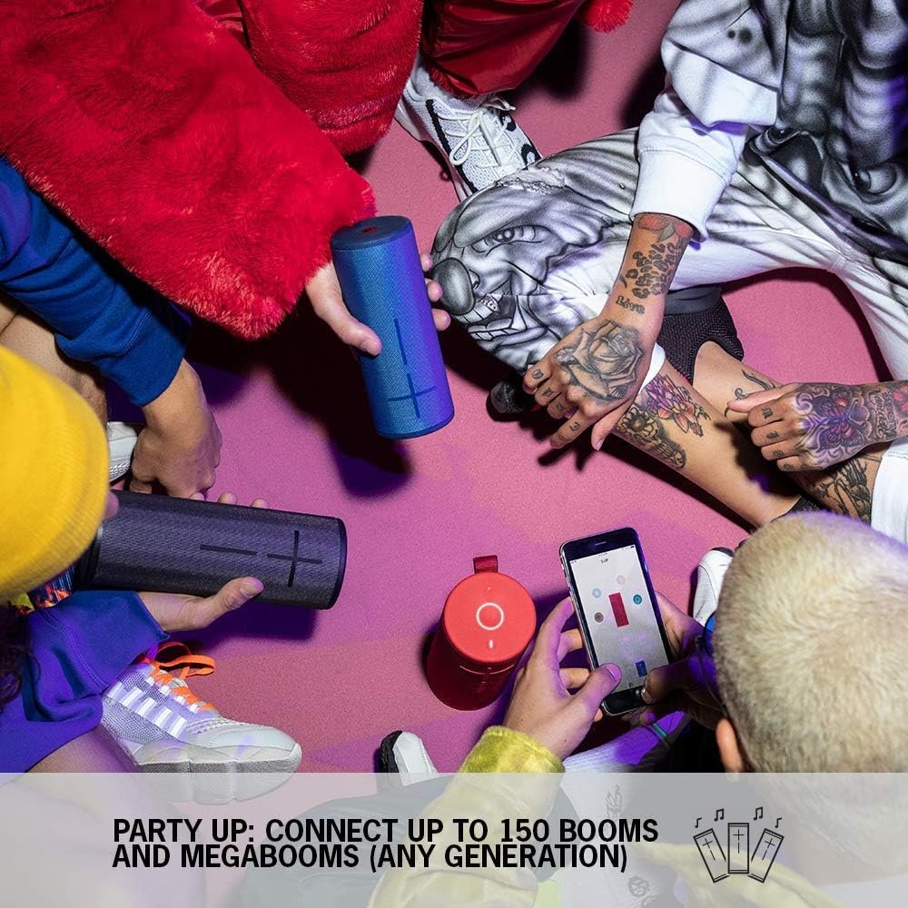 Ultimate Ears Boom 3 Wireless Bluetooth Speaker, Bold Sound + Deep Bass, Bluetooth, Magic Button, Waterproof, 15 Hours Battery, Range of 150 ft, Sunset Red - Image 9