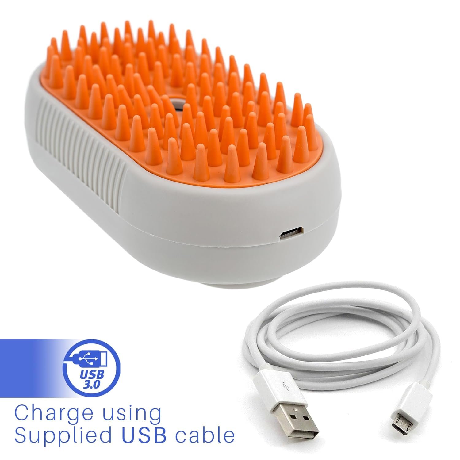 Pet Hair Removal Steam Brush with Enhanced Spray - Long Comb Steamy Brush for Shedding - Cloud Care Water Brush for Long & Short Hair - Ideal for Indoor Cats & Dogs - Image 8