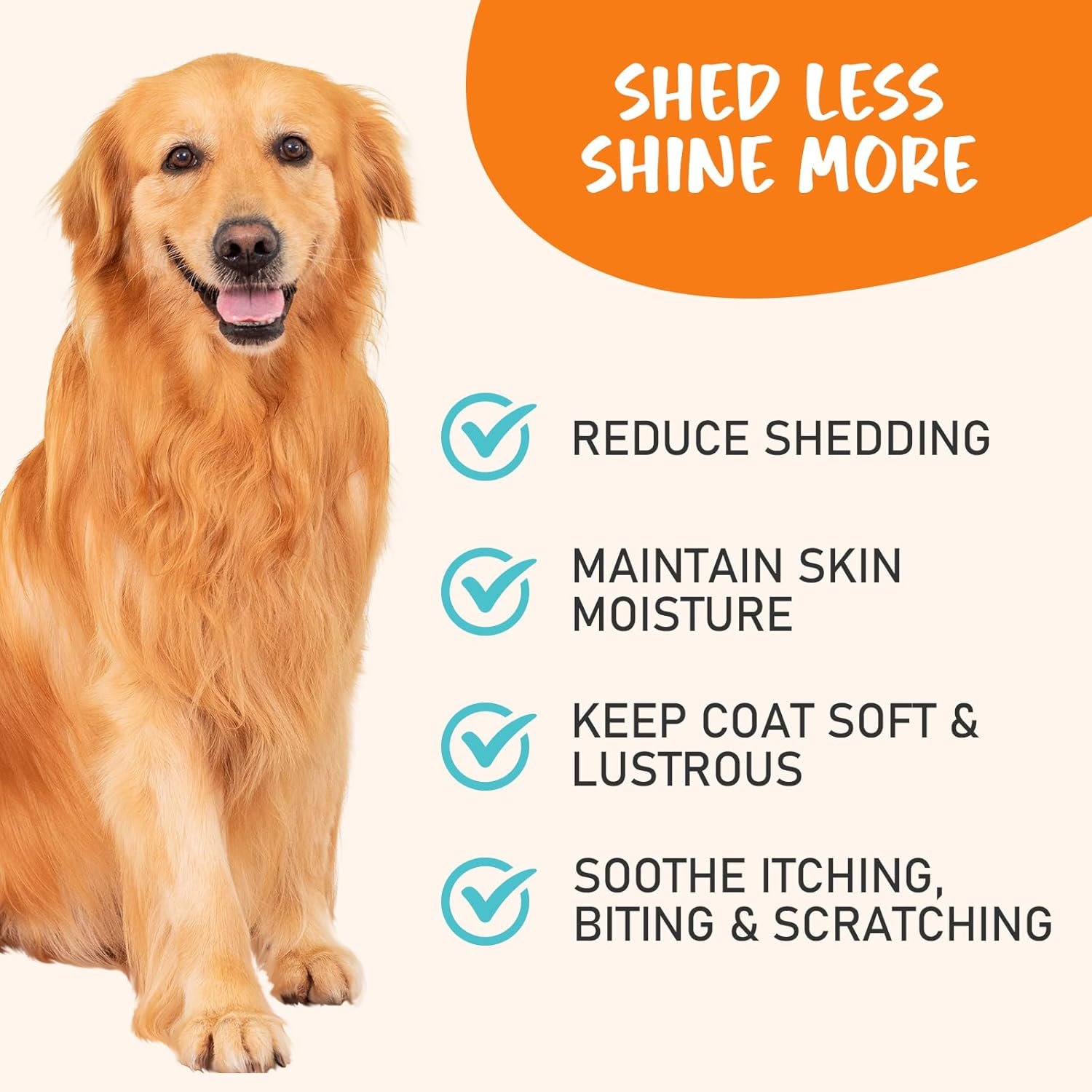 180 Chews Omega 3 for Dogs & Cats - with Krill - Skin and Coat Supplement - Dry & Itchy Skin Relief - Allergy Relief - Shiny Coats - No Shedding - EPA & DHA, Vitamins and Minerals - Chicken Flavor - Image 4