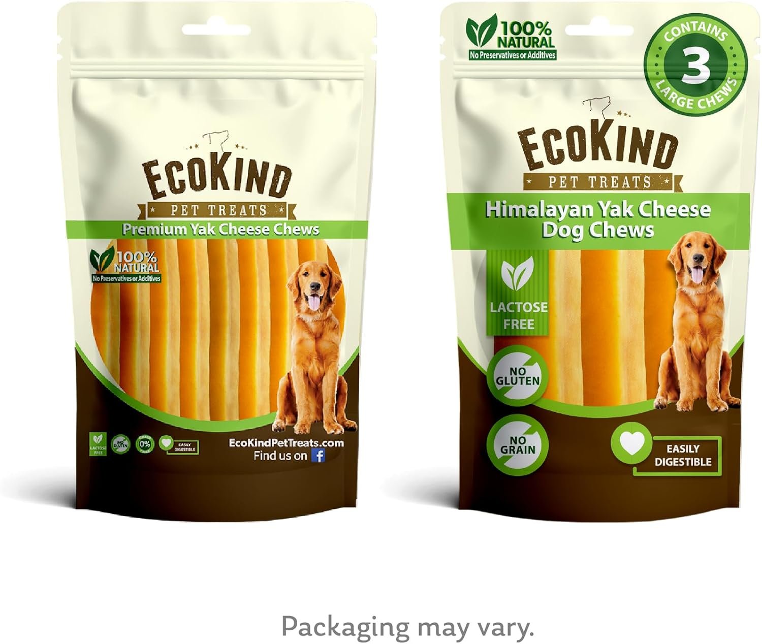 EcoKind Premium Gold Yak Cheese Himalayan Dog Chews, Dog Treats Large Breed, All Natural, High Protein Dog Chew, Cheese, Large - 3 Chews - Image 7