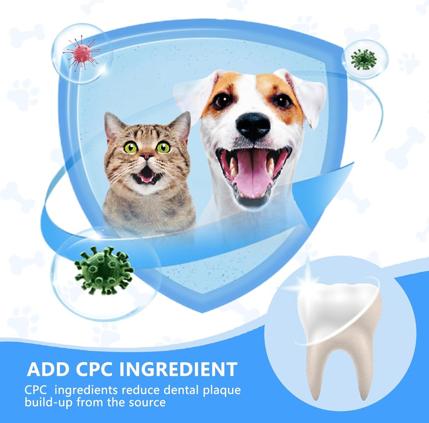 CuteBone Pet Dental Finger Wipes - 50 Count, Easy Oral Care for Cats & Dogs, Disposable, Stress-Free - Image 4