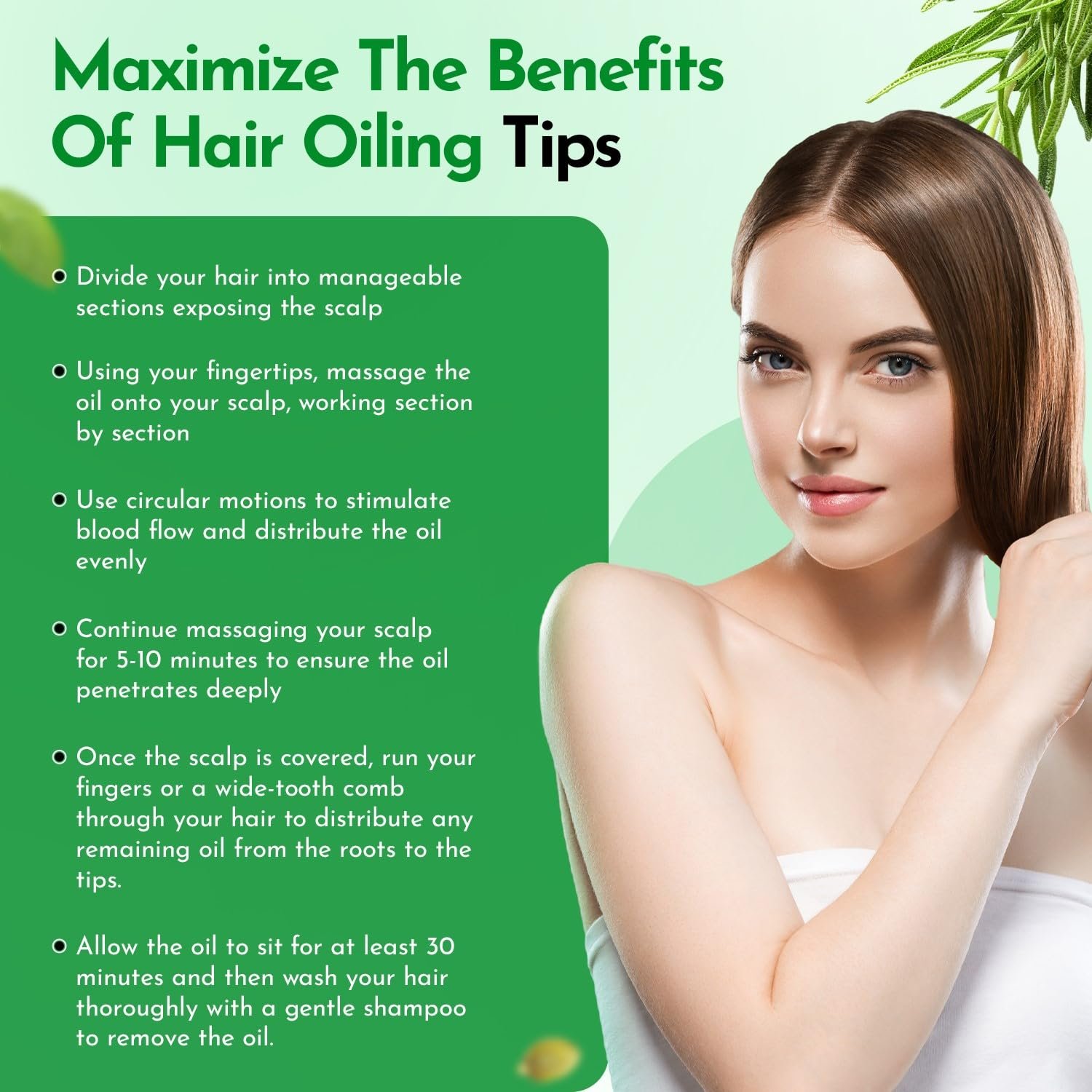 Rosemary Hair Oil For Growth with Castor Oil, Batana Oil, Pumpkin Seed Oil, Peppermint Oil, Silica, Biotin, Collagen, Keratin, Saw Palmetto, Horsetail, Tea Tree, Vit E, Aloe Vera, Jojoba - Image 6