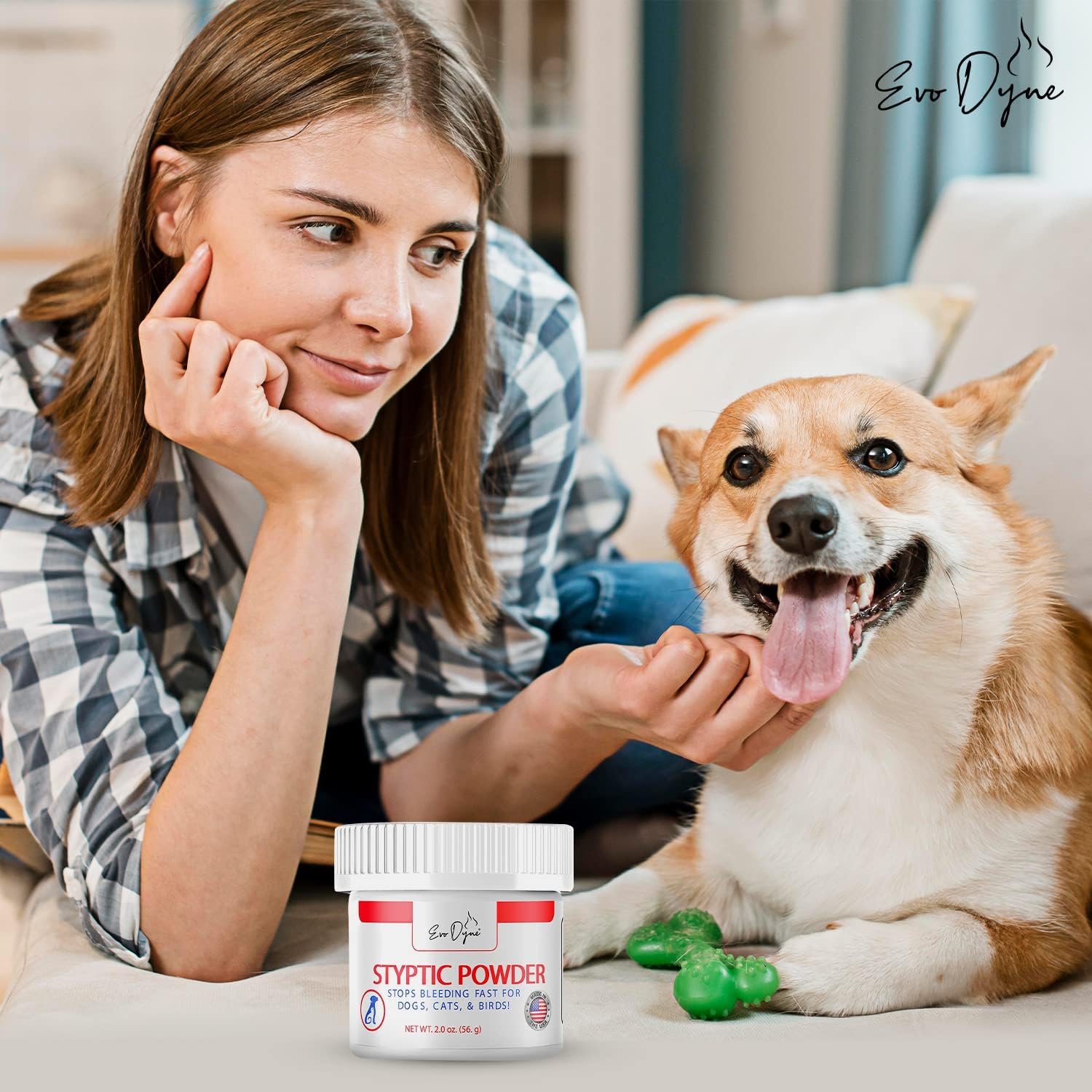 Styptic Powder for Dogs, Cats, and Birds (2 oz) by Evo Dyne | Fast-Acting Blood Stop Powder for Pets | Quick Stop Bleeding Powder for Dog Nail Clipping, Grooming, Cuts and More (1-Pack) - Image 7