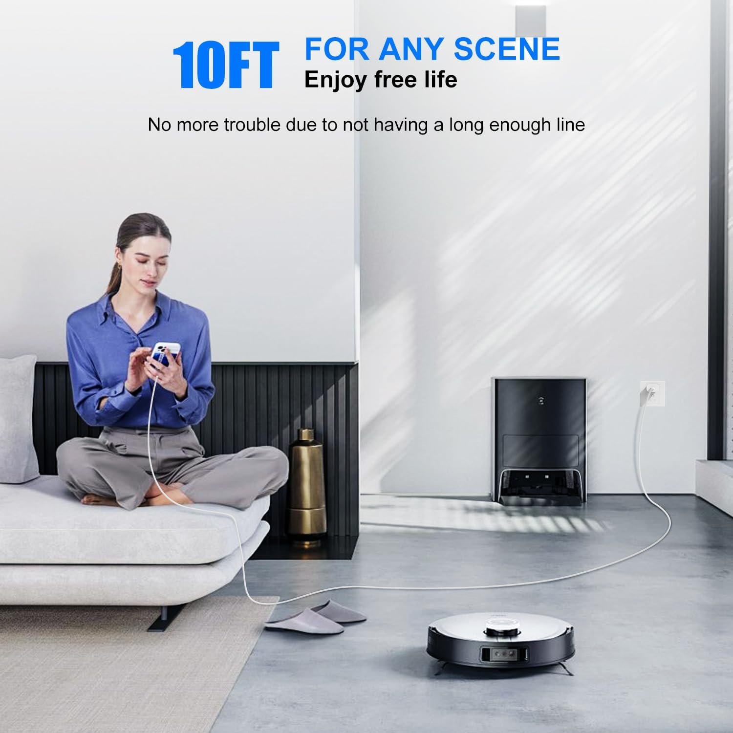 iPhone 16 15 Charger Fast Charging and 6ft 10ft USB C to C Cable Cord Long, Type C Block for Apple iPhone 16 Pro Max/16/15 Plus/15 Pro Max/15, iPad 12.9/11 inch/Air/Mini/6 Gen,Wall Plug Cube Brick Box - Image 7