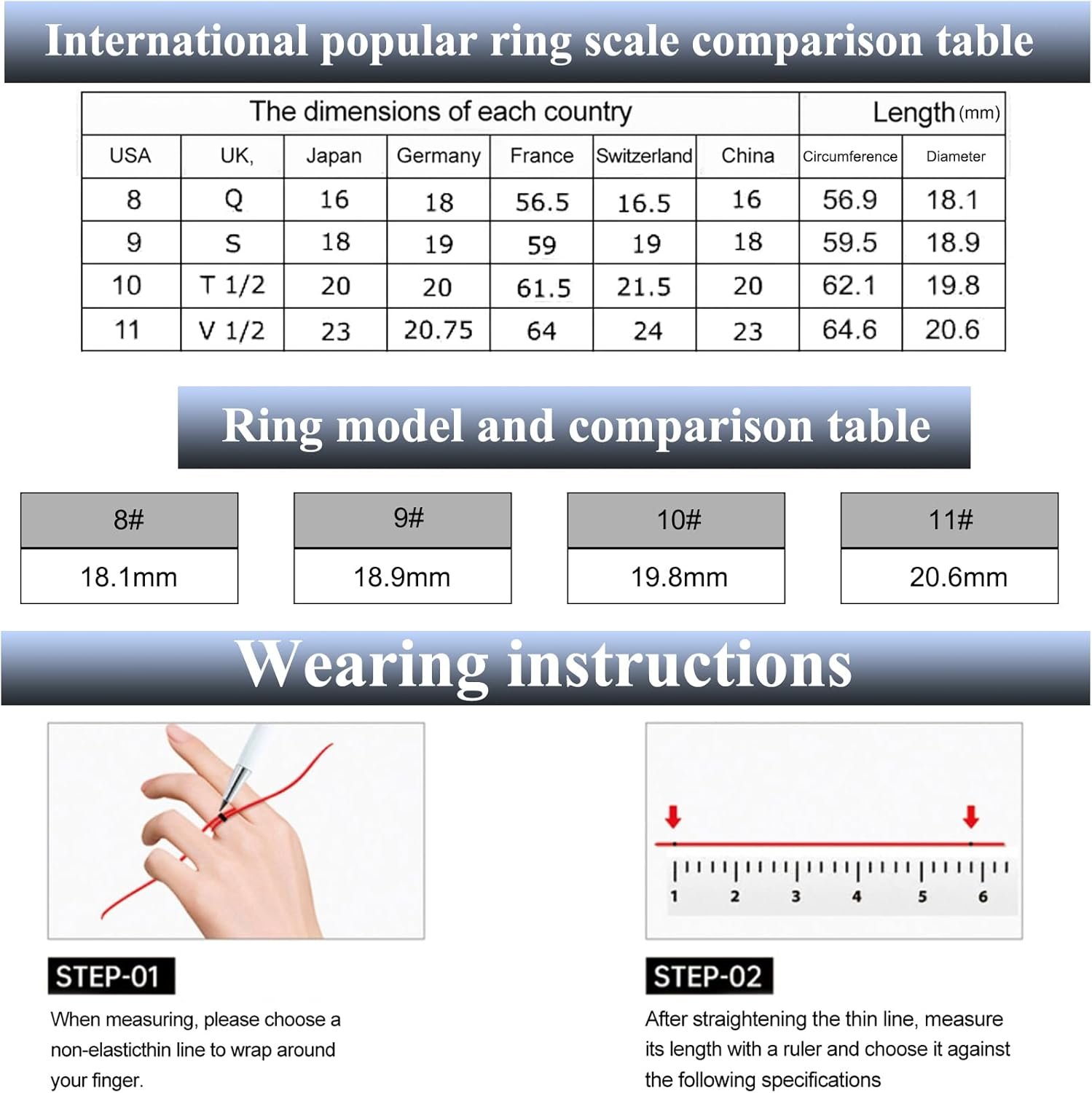 Smart Ring, Heart Rate/Sleep/Blood Oxygen Monitoring, Step Count, Wearable Fitness Tracker, APP Bluetooth Connected, IP68 Waterproof, 7 Days Battery Life, Silver (Size 9) - Image 3