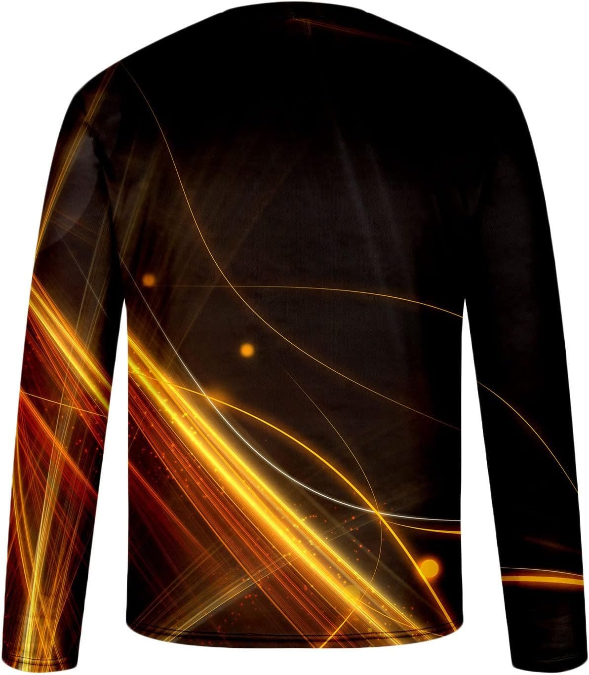 Muscularfit Mens Shirts Graphic Design Long Sleeve Crewneck Sweatshirt Fashion Flame Print Causal Loose Pullover Fall Outfits - Image 6