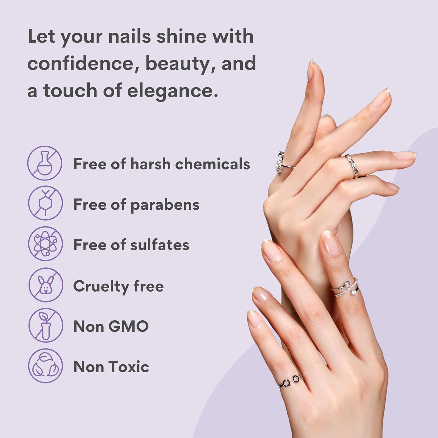 C CARE Cuticle Oil For Nails - Levender and chamomile Nail Oil - Moisturizes and Strengthens Nails and Cuticles - Dropper & Brush included - Large 2.5 oz bottle - Image 5