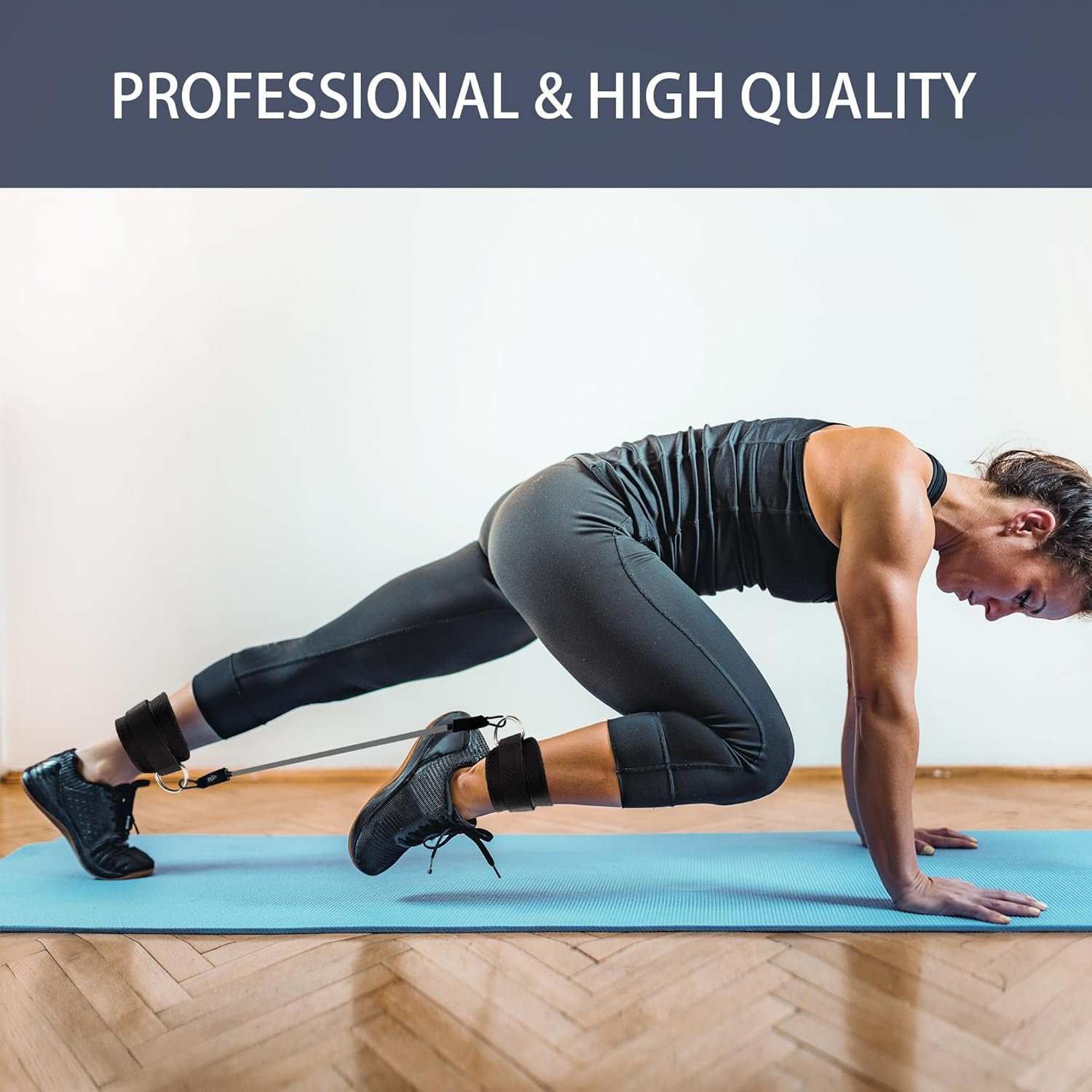 Ankle Resistance Bands with Cuffs,Versatile Ankle Resistance Band for Working Out,Ankle Bands for Working Out - Image 8