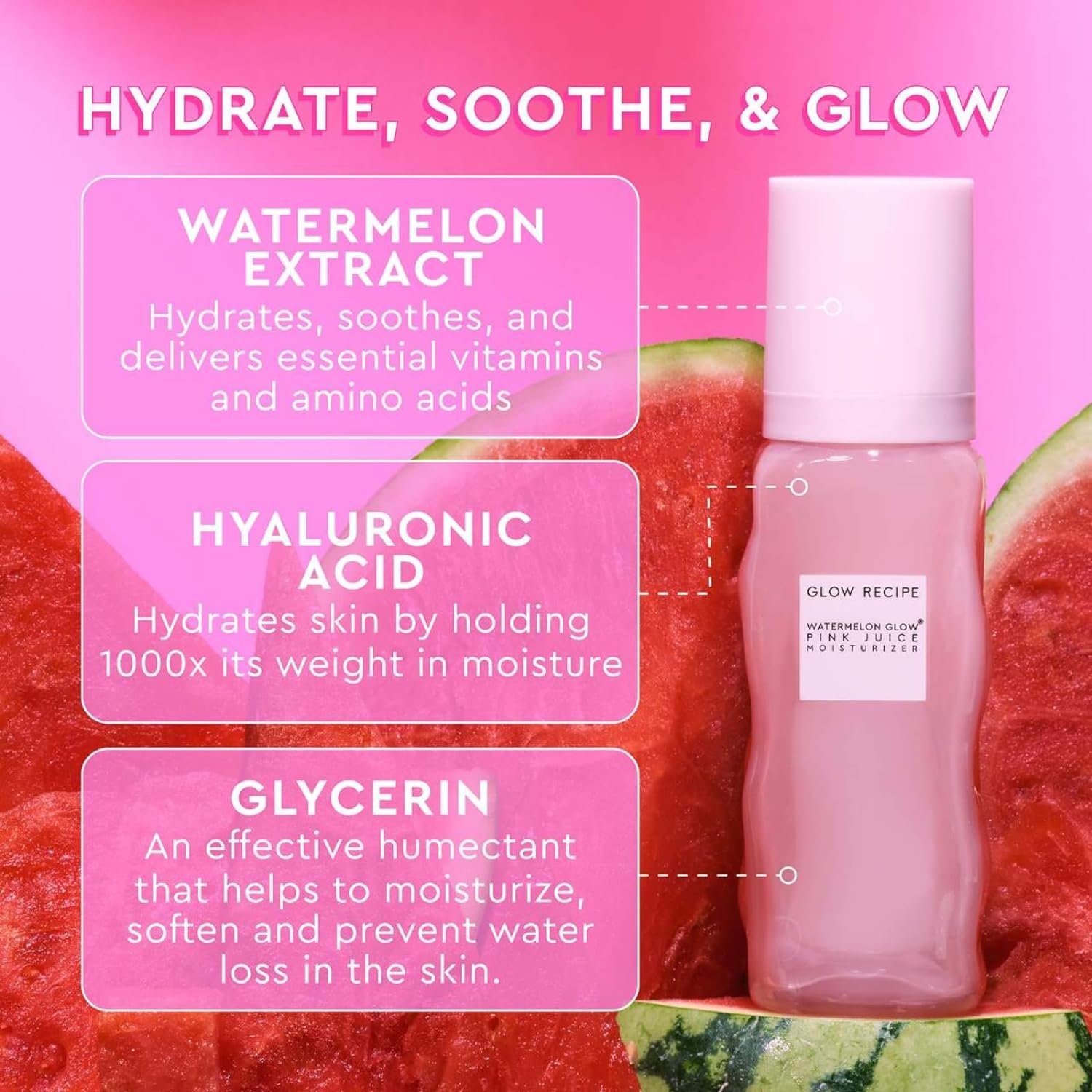 Glow Recipe Real Glass Skin Kit - PHA + BHA Face Toner & Gentle Face Exfoliant (40 ml) + Pink Juice Hydrating Face Moisturizer with Hyaluronic Acid (50 ml) + Niacinamide Dew Drops Face Serum (15 ml) - Image 7