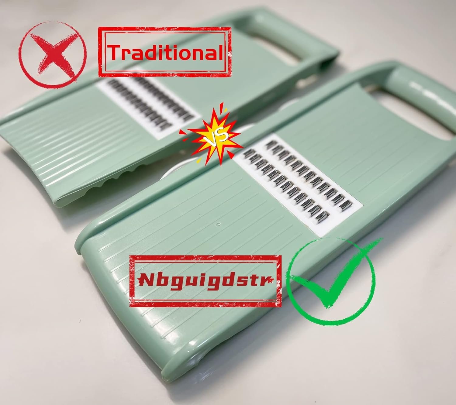 Mandoline Slicer for Kitchen 7-in-1 Mandoline Food Slicer,Vegetable/Cheese/Potato/Carrot/Cucumber Grater,Slicer, Cutter, Grinder,Waffle Fry Cutter For Potatoes,Julienne Peeler - Image 4