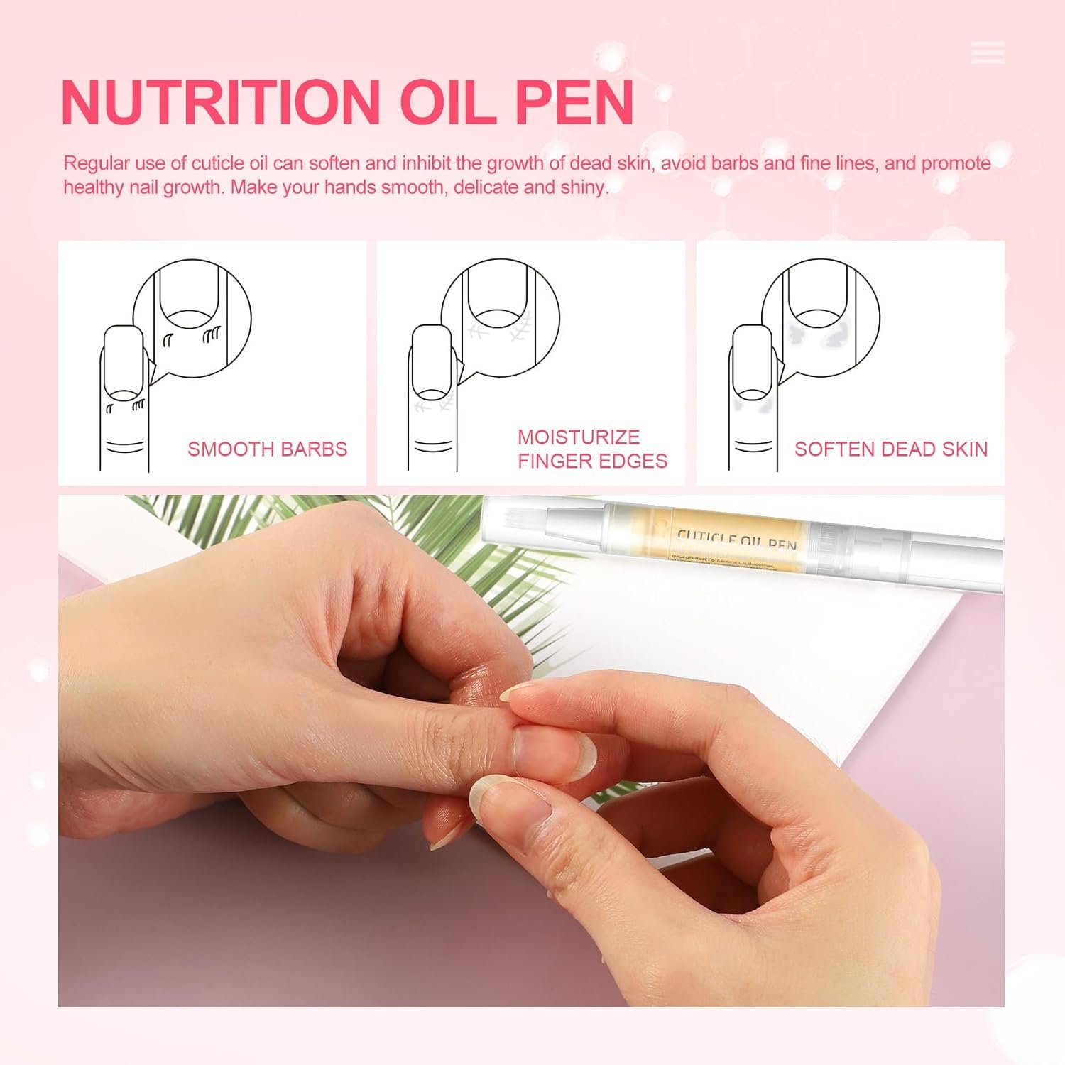 10Pcs Cuticle Oil Pen for Nails Cuticle Oil Bulk for Nail Strength Nail Care Nail Softener Natural Moist Gel Nail Nourishment DIY Manicure Tools Home Salon Gifts for Women - Image 7