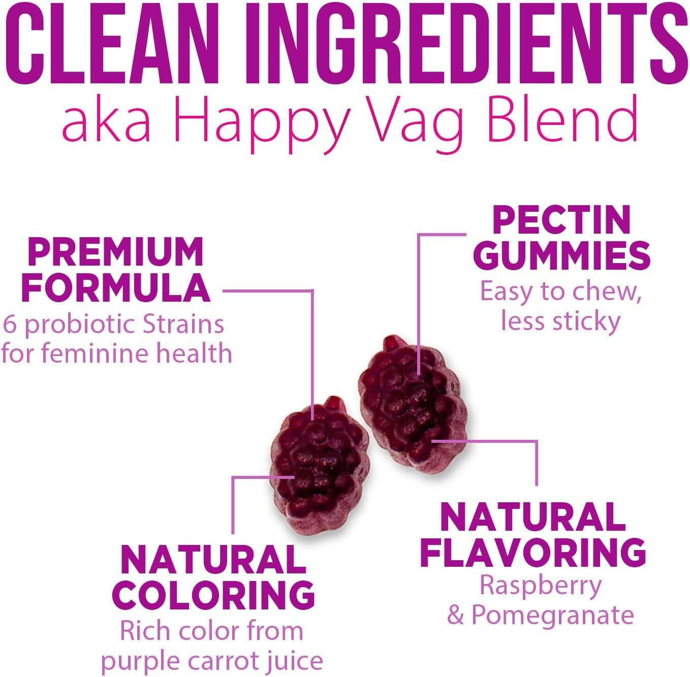 Probiotic Gummy for Women - Digestive Health Support, 3 Billion CFU Womens Probiotic for Vaginal pH, Urinary & Immune Support, 6 Diverse Strains w/ Cranberry, Non-GMO Probiotics - 60 Gummies - Image 7