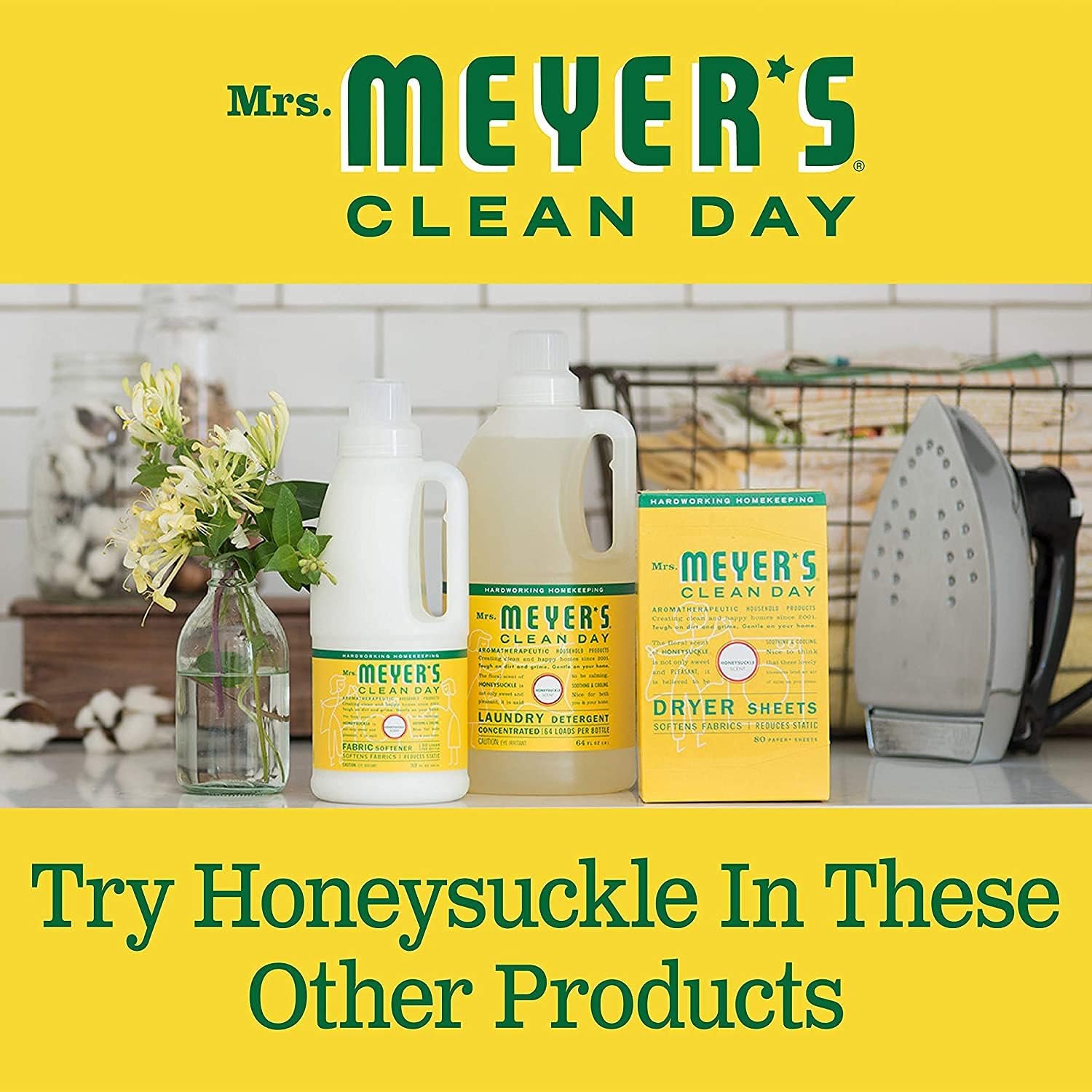 MRS. MEYER'S CLEAN DAY All-Purpose Cleaner Spray, Honeysuckle, 16 Fl Oz. (Pack of 12) - Image 8