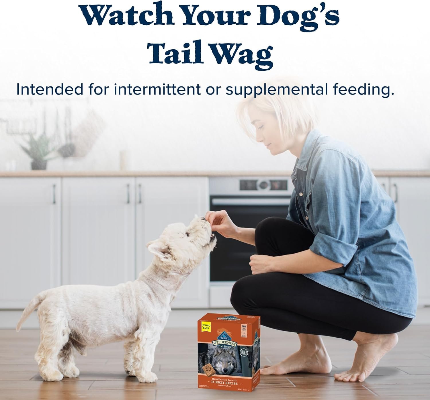 Blue Buffalo Wilderness Trail Treats High Protein Grain Free Crunchy Dog Treats Biscuits, Turkey Recipe, 36-oz box - Image 8