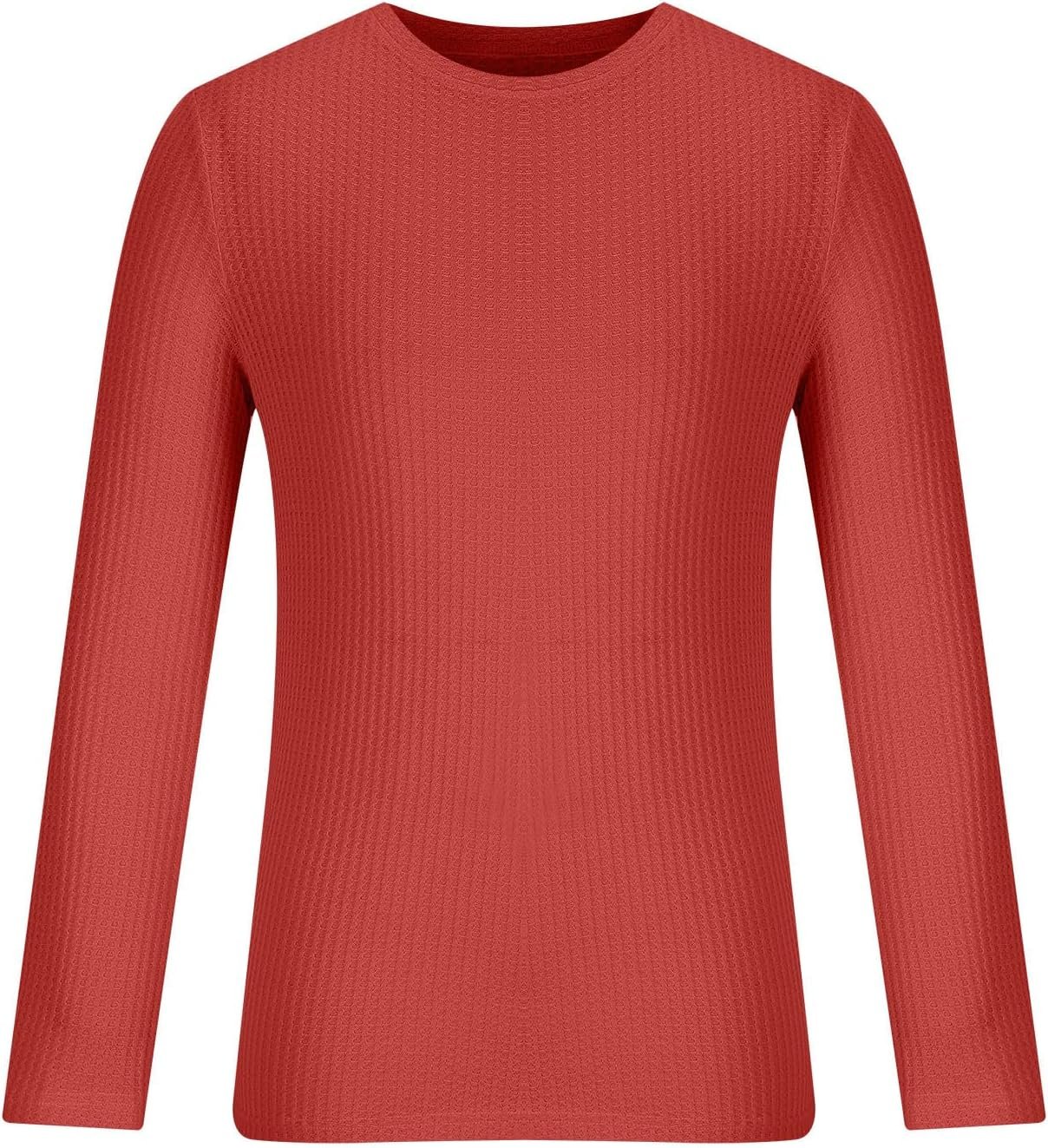 Muscularfit Shirts for Men Fashion Big and Tall Long Sleeve Athletic Gym Workout Tee Tops Causal Solid Crewneck Sweatshirts - Image 4