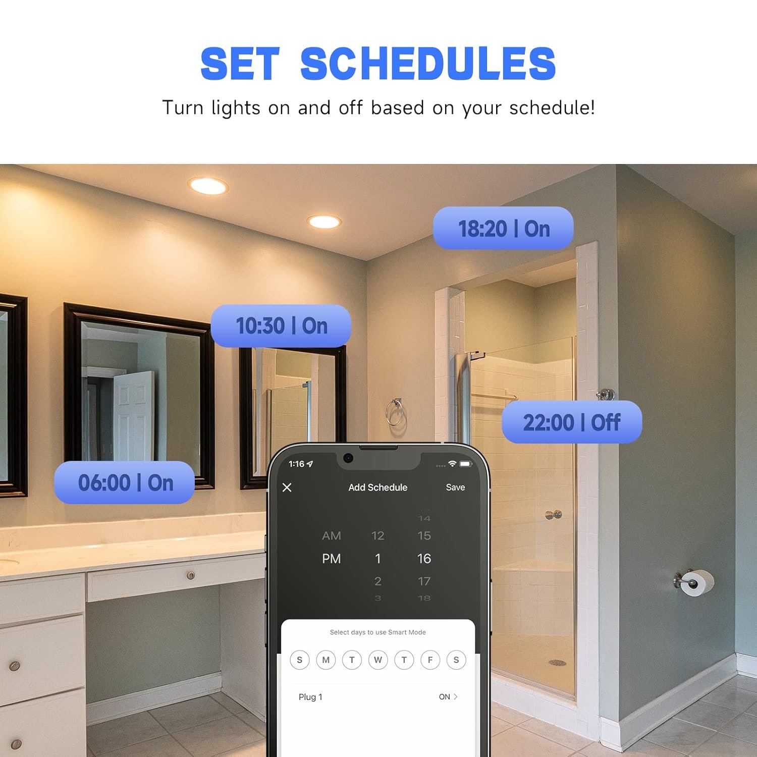 Smart Light Switch, Single Pole Smart Switch Compatible with Alexa, Google Home, 2.4GHz Wi-Fi Remote Control Light Switch, Neutral Wire Required, ETL & FCC Listed, 2 Pack - Image 5