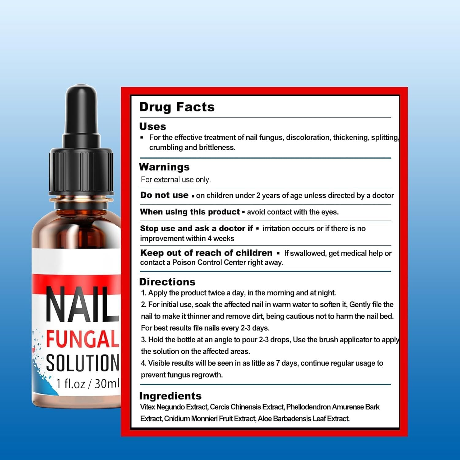 Toenail Fungus Treatment, Toe Nail Fungus Treatment for Toenail & Fingernails, Extra Strength Effective Enhancing Nail Repair for Finger & Toenail Safely & Gently Nail Repair, Toenail Softener -30ML - Image 9