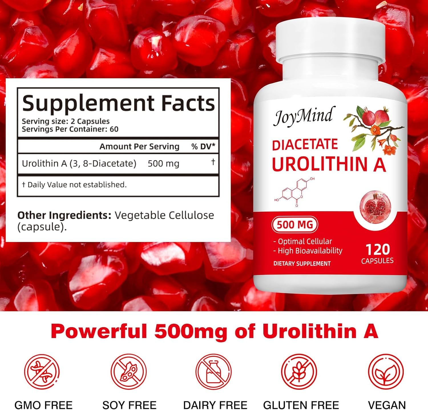 Urolithin A Supplement 500mg Mullein Drops for Lungs - Mullein Leaf Extract 2800MG for Lung Cleanse - Image 4