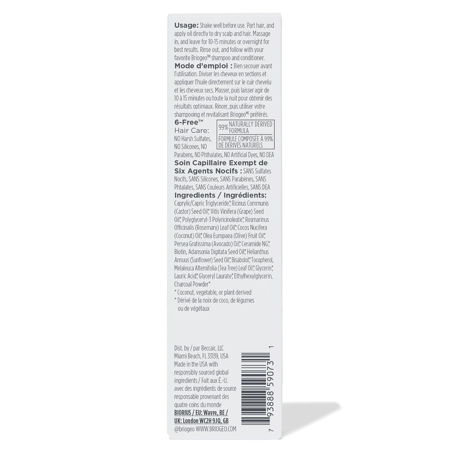 Briogeo Scalp Revival Rosemary Pre-Wash Oil, Hair and Scalp, Dry Scalp Treatment for Stronger and Longer Hair, Soothe Dry Scalp, Lipids and Vitamins, Deep Moisture, Vegan, Cruelty-Free, 3.4 fl oz - Image 10