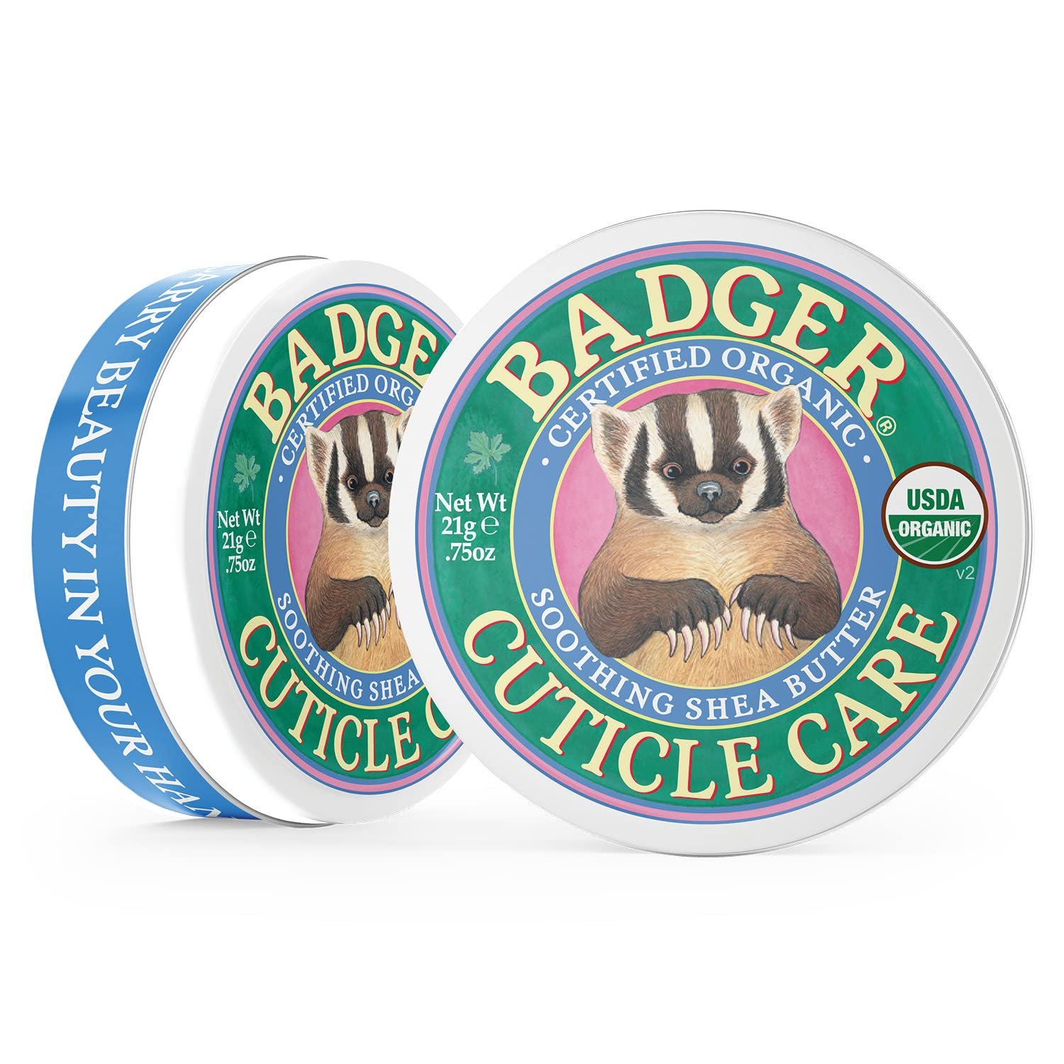 Badger Organic Cuticle Care Balm - Natural Nail Care Cream with Shea Butter, Vitamin-Rich Seabuckthorn Extract Helps Strengthen, Soothe & Restore Dry & Splitting Cuticles – Light Citrus Scent - .75oz - Image 4