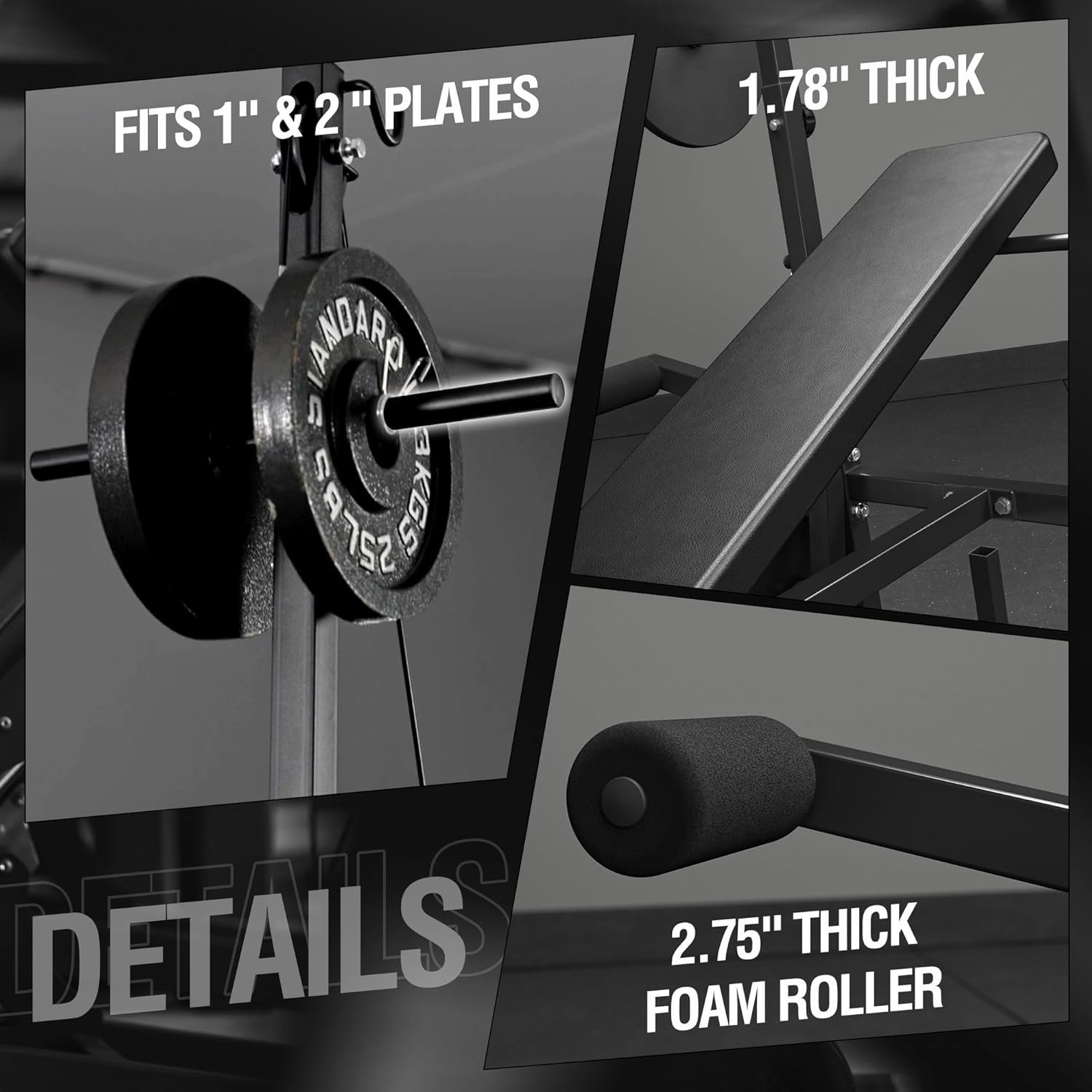 Mikolo 8 in 1 Olympic Weight Bench Set with Leg Extension and Leg Curl, Multi-Function Bench Press Set with Preacher Curl Pad and Chest Fly, Full-Body Strength Training Equipment - Image 10