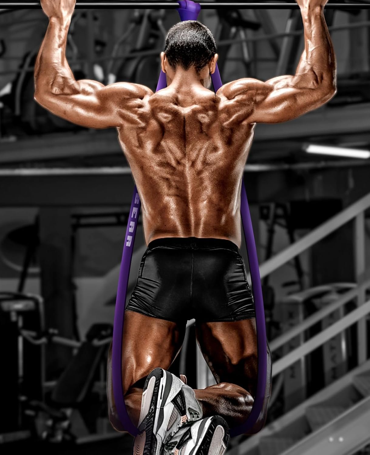 HAPBEAR Pull Up Assistance Bands - Resistance Band - Pull Up Bands - Exercise Bands Resistance Bands Set of 5 - Workout Bands for Working Out, Stretching, Physical Therapy, Muscle Training - Image 5