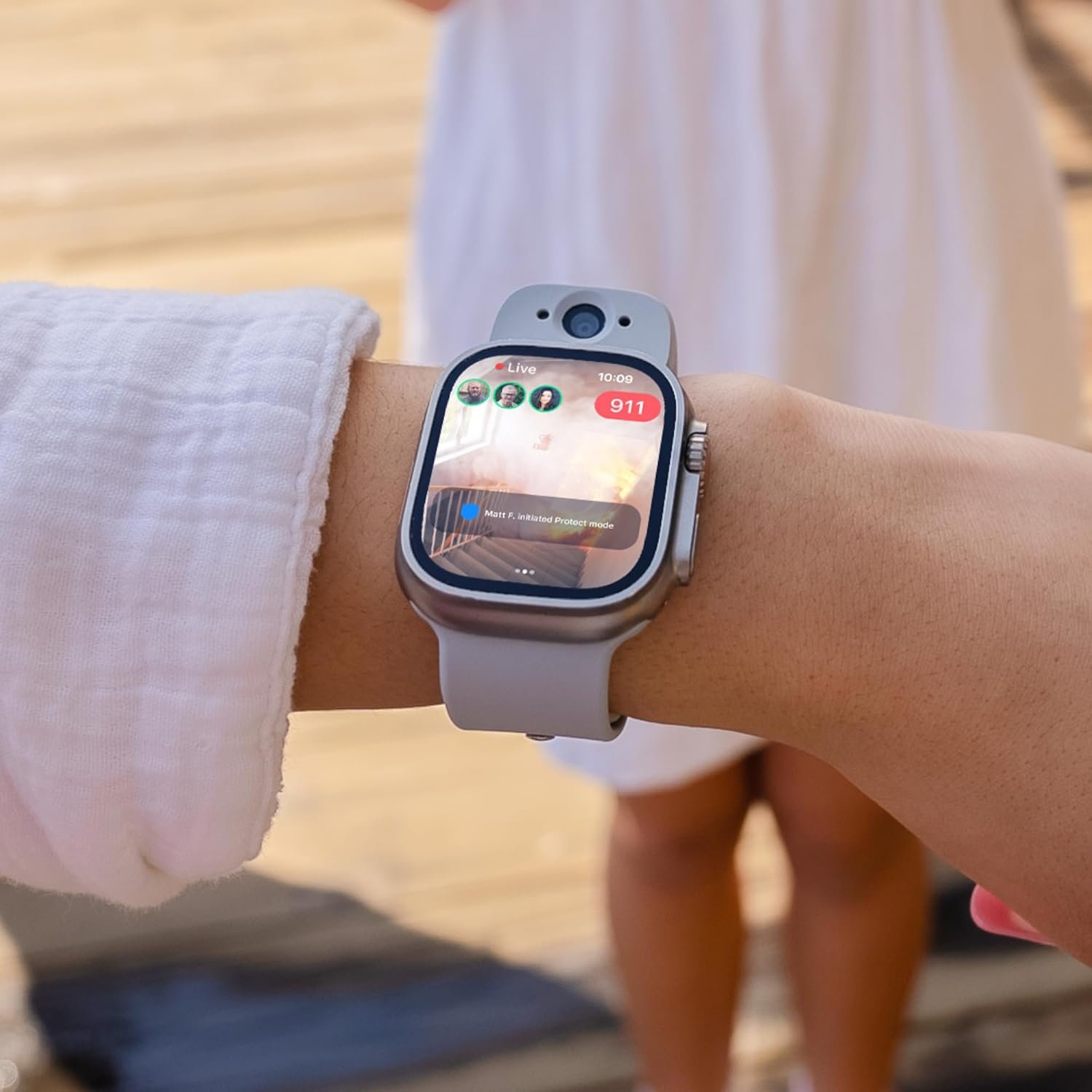 Wristcam, Smart Dual-Camera Band for Apple Watch (Apple MFi Certified), 8MP Sensor, Full HD Video/720P Sport Mode, (New) Pro. Image Stabilization, WiFi, IP68 Water Resistant, Siri Integration - Image 6