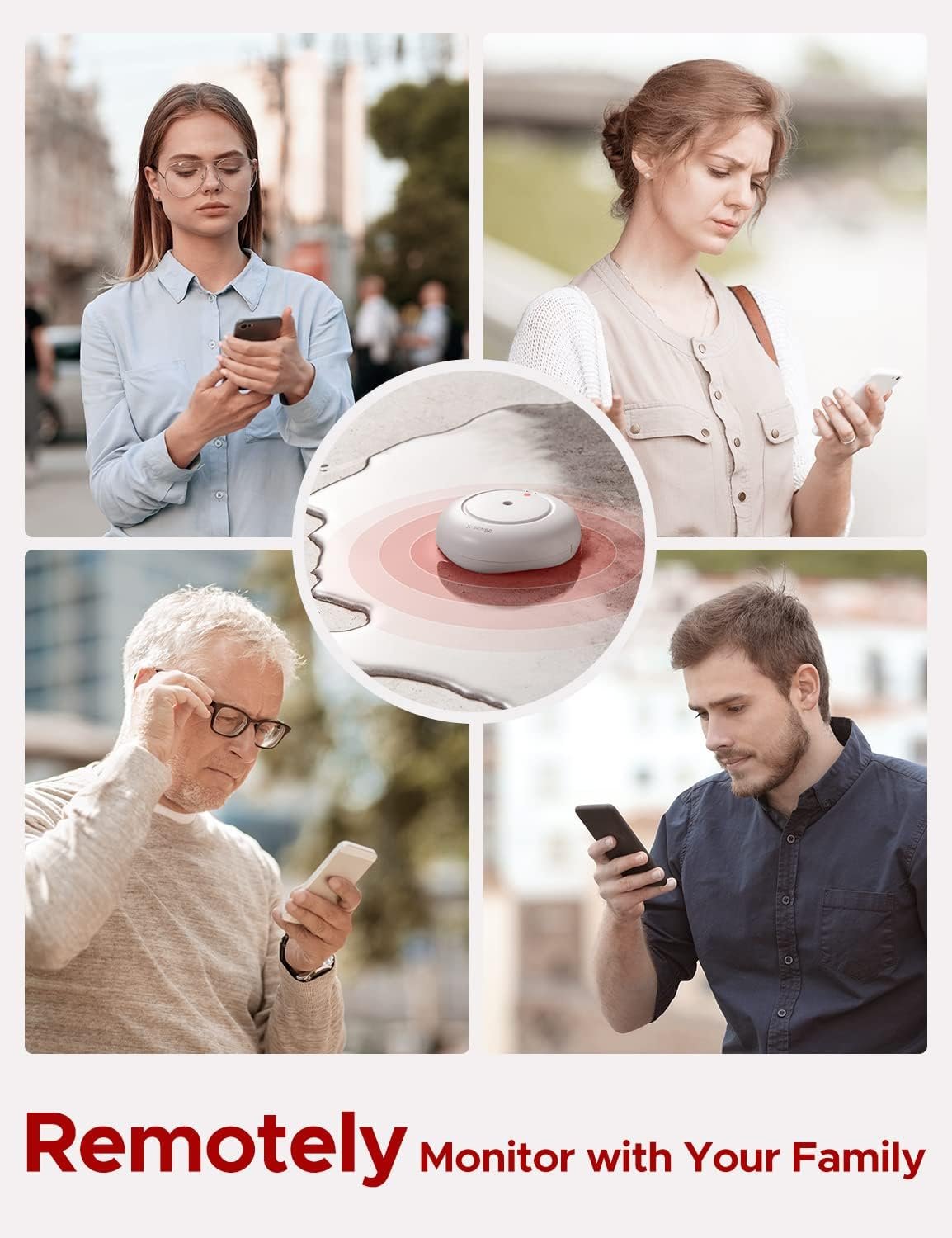 X-Sense Wi-Fi Water Leak Detector, Smart Water Sensor Alarm, Water Detector Alarm with 1700 ft Transmission Range for Kitchens, Basements, Bathrooms, 3 Water Detectors & 1 Base Station, Model SWS54 - Image 5