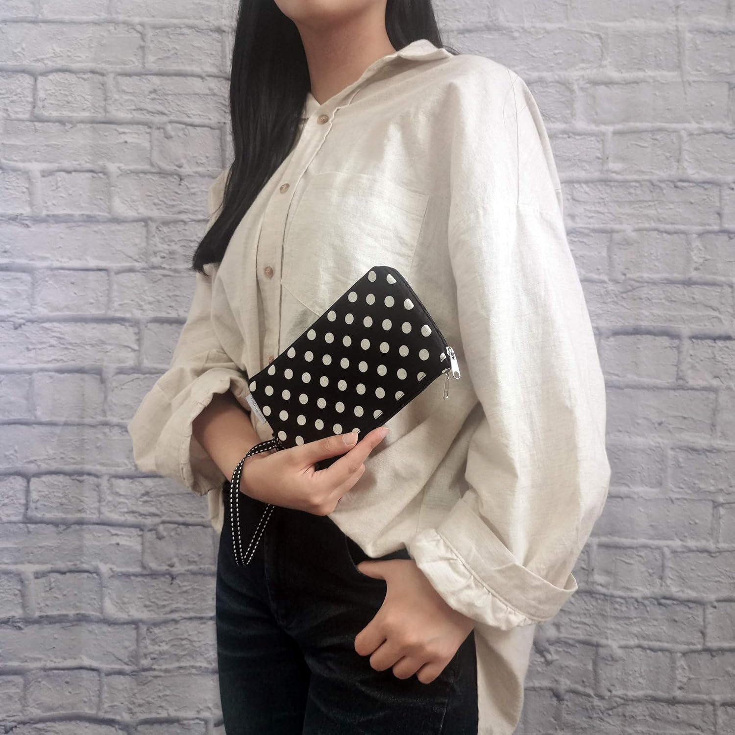 Tainada Women Phone Wristlet Clutch Dual Zippered Wallet Purse Pouch Bag for iPhone 15 Pro Max, 15 Plus, Samsung S23+ - Image 4