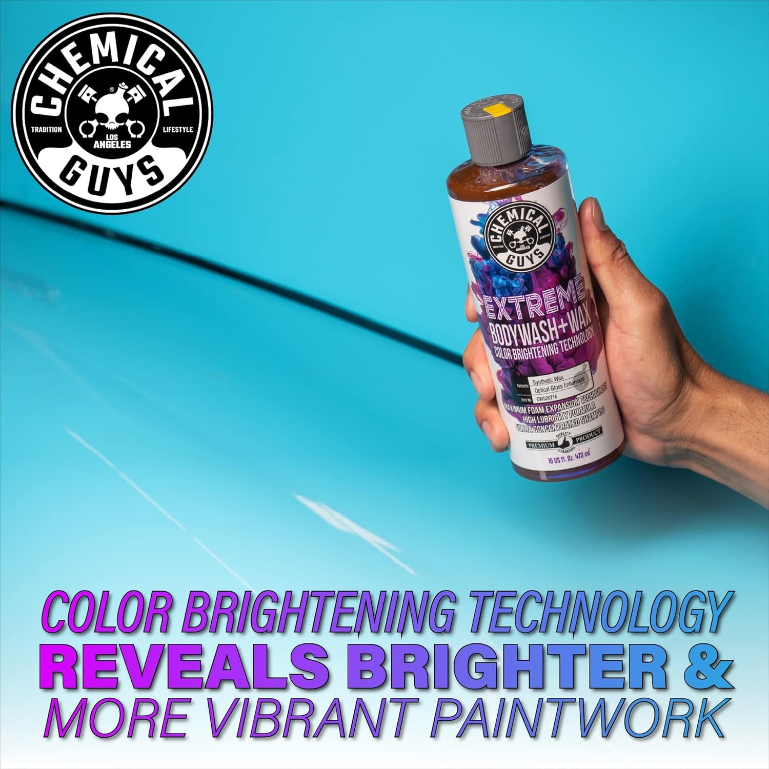 Chemical Guys Honeydew Snow Foam (CWS_110_16) & Extreme Wash & Wax (CWS_207_16) Car Wash Soap 16 oz Bundle (2) 16 oz. Bottles - Image 8