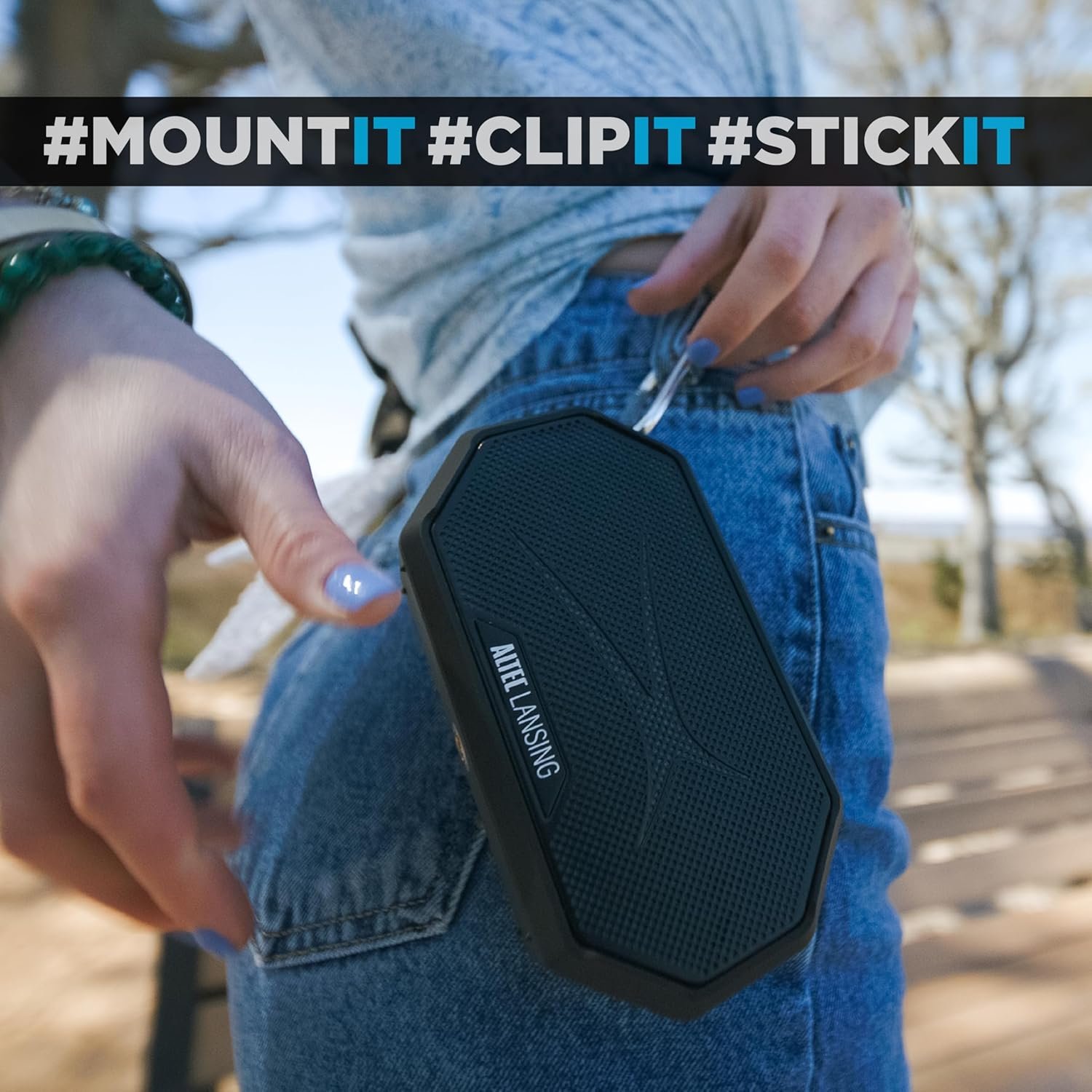 Altec Lansing Portable Bluetooth Speaker HYDRAMINI 2.0, IP67 Waterproof, Portable Speaker, 12h Playtime, Wireless Pairing, USB-C Quick Charge, Magnetic Bluetooth Speaker, Voice Assistant Integration - Image 7