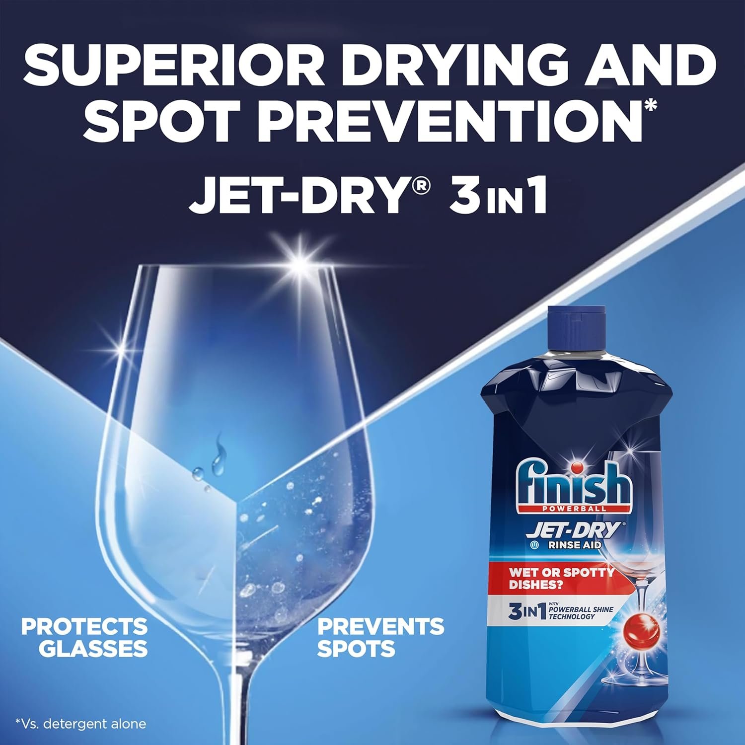 Finish Jet-Dry Liquid Rinse Aid, Dishwasher Rinse and Drying Agent, 23 fl oz, Packaging may vary ( Pack of 1 ) - Image 3