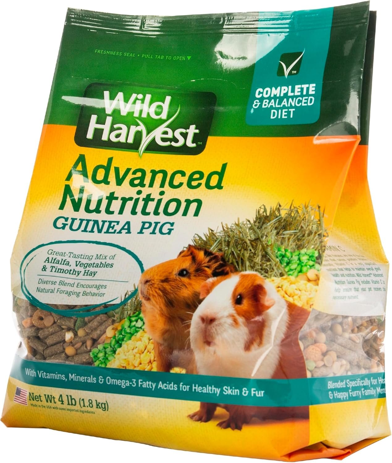 Wild Harvest Advanced Nutrition Guinea Pig, 4 Pounds, Complete And Balanced Diet - Image 6