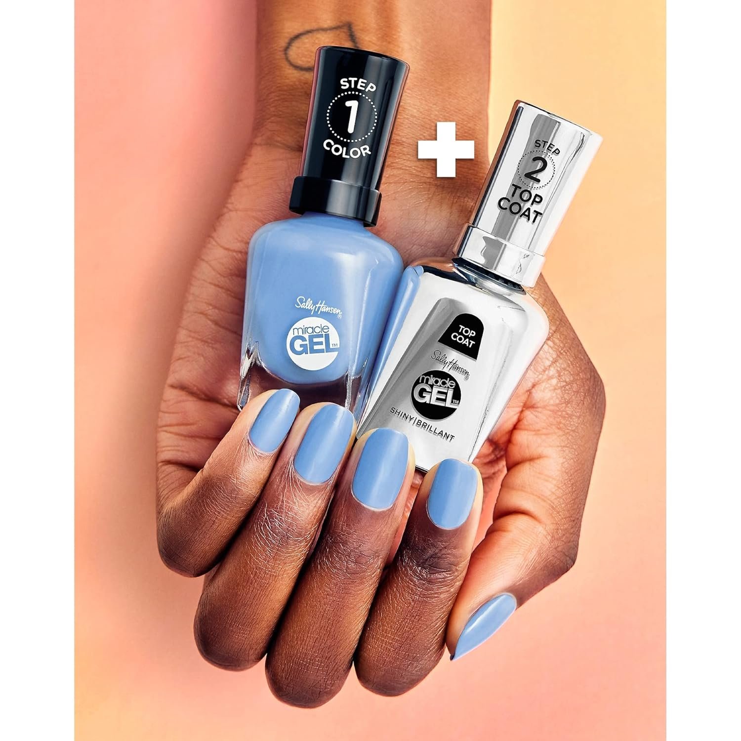 Sally Hansen Miracle Gel™, Rain-Glow, Long Lasting, Gel-Like Formula, No UV Lamp Needed, Pink Nail Polish - Image 7