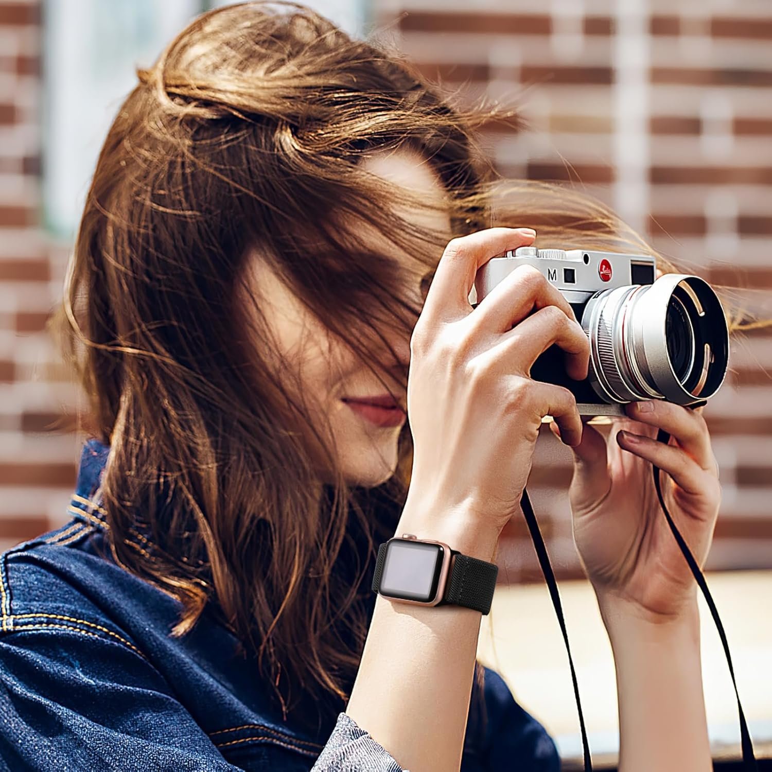 Lerobo Braided Band Compatible with Apple Watch Series 10 9 8 7 46mm 45mm 41mm Ultra 2 49mm Series 6 5 SE 44mm 40mm Series 4 3 2 1 38mm 42mm Men iWatch Bands Women Stretchy Nylon Solo Loop Sport Strap - Image 6