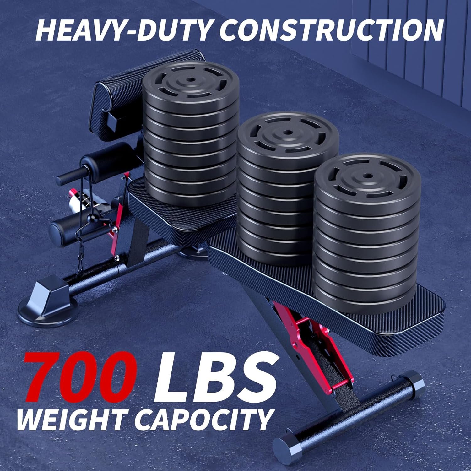 Adjustable Weight Bench - Utility weightBenches for Exercise, Free Installation Design for Portable Fitness Strength Training Equipment at Home Gym - Image 5