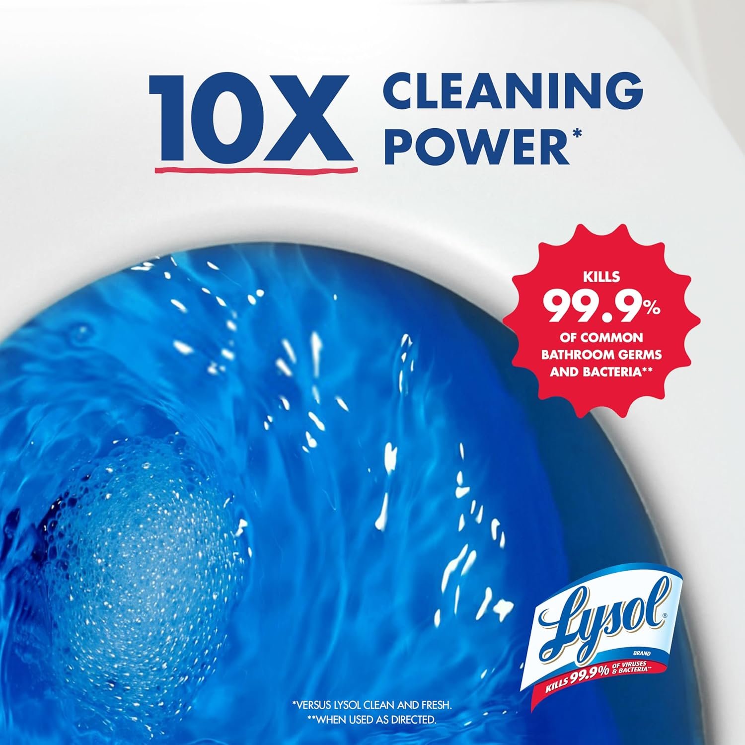 Lysol Toilet Bowl Cleaner, Max Strength Bathroom Cleaning Supplies, Toilet Bowl Cleaner Clinging Gel, Home Essential, Instant Stain Removal, Disinfecting and Deodorizing, Bleach Free, 24 oz (2 ct) - Image 6