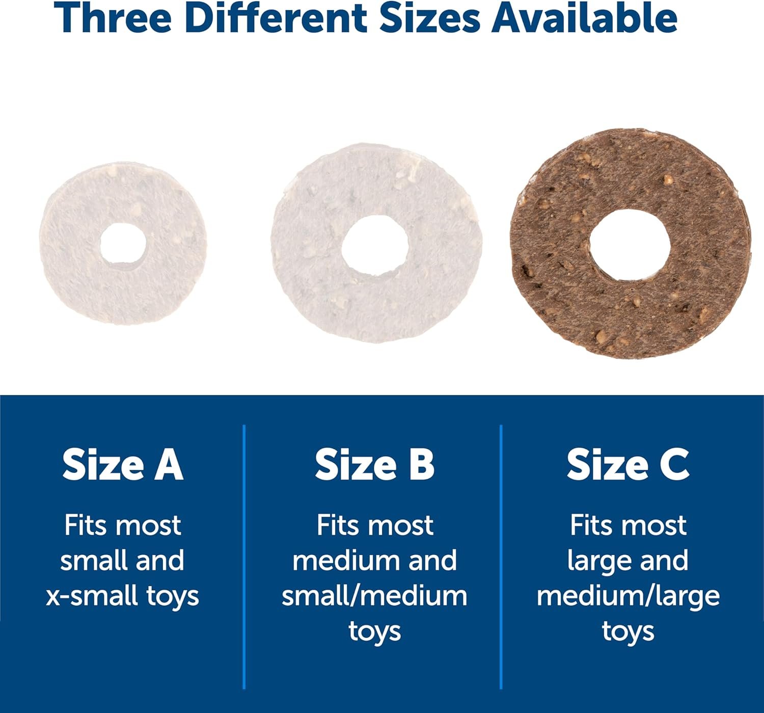 PetSafe® Rawhide Treat Ring Refills, Variety Pack, Size C, Original Rawhide and Peanut Butter Flavor, Replacement Treats Busy Buddy Treat Ring Holding Toys - Image 7