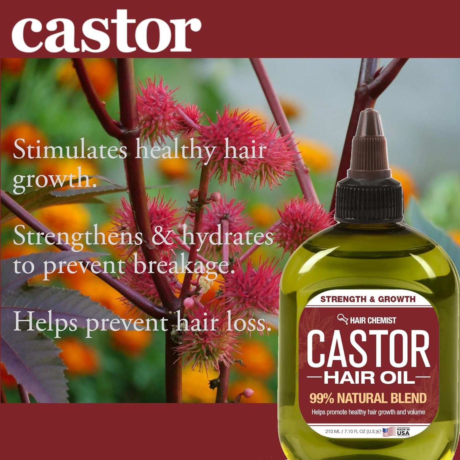 Hair Chemist Castor Oil 7.1 oz - Strengthening & Growth Stimulator for Hair Growth - Image 5