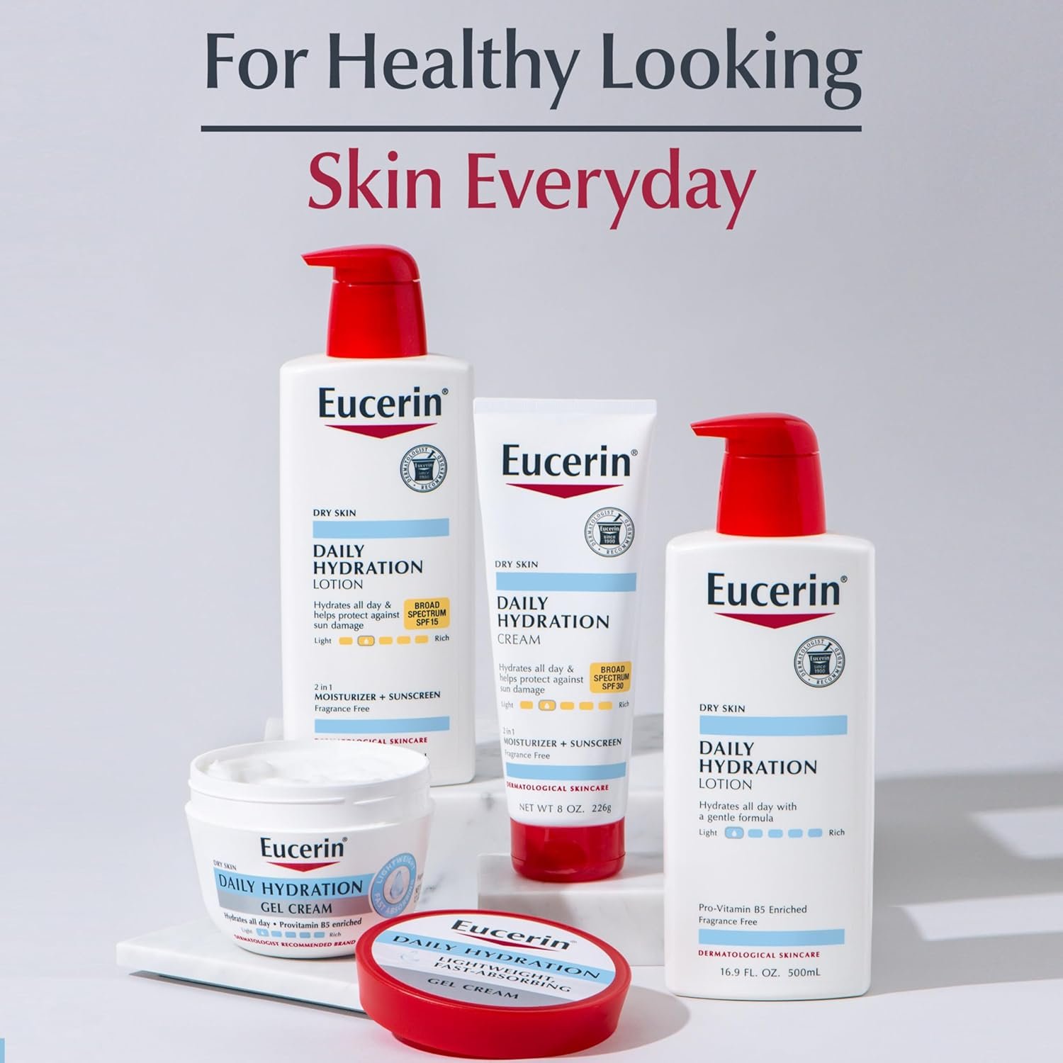 Eucerin Daily Hydration Lotion with SPF 15 - Broad Spectrum Body Lotion for Dry Skin - 16.9 fl. Oz. Pump Bottle (Pack of 3) - Image 8