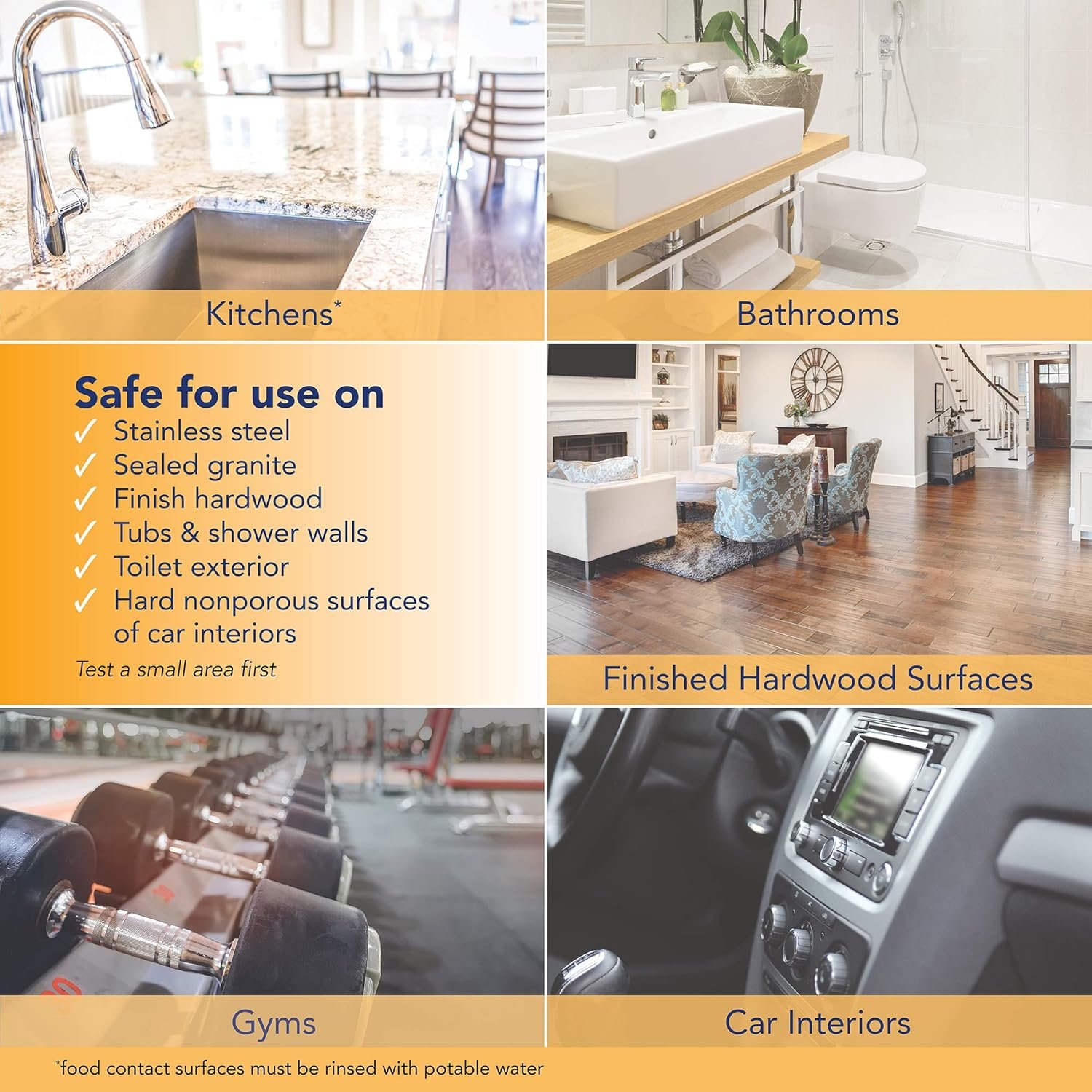 Arm & Hammer Essentials Disinfecting Wipes, Lemon Orchard Scent, 3 Pack, 80 Count, 240 Wipes, Volcano - Image 5