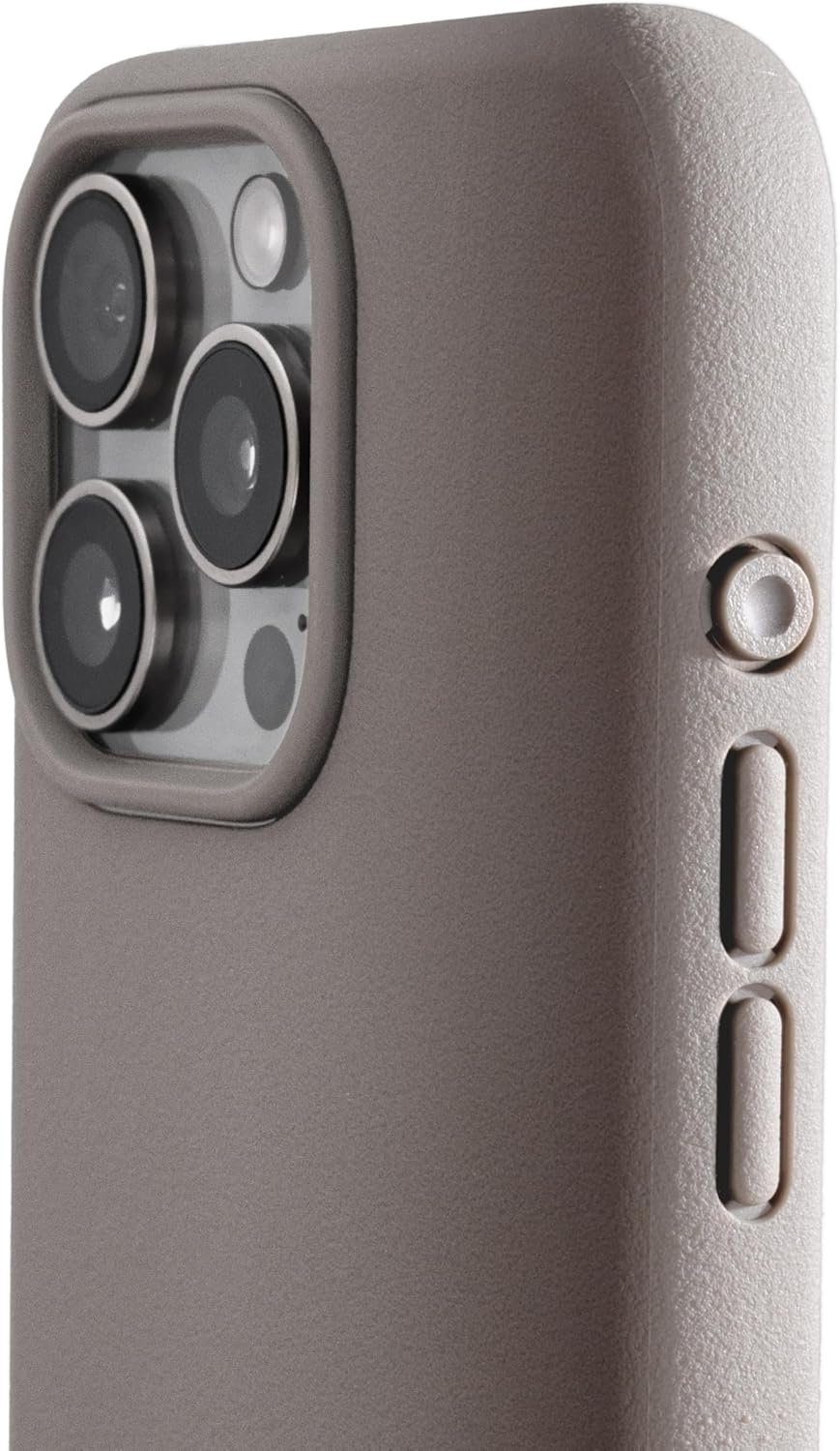 TineeOwl for iPhone 15 Pro Max Magnetic Case - Dune Series, Compatible with MagSafe, TPU, Minimalist, Slim/Thin, Grippy with Microfiber Lining, Rounded Action Button (Sand Stone, iPhone 15 Pro Max) - Image 2